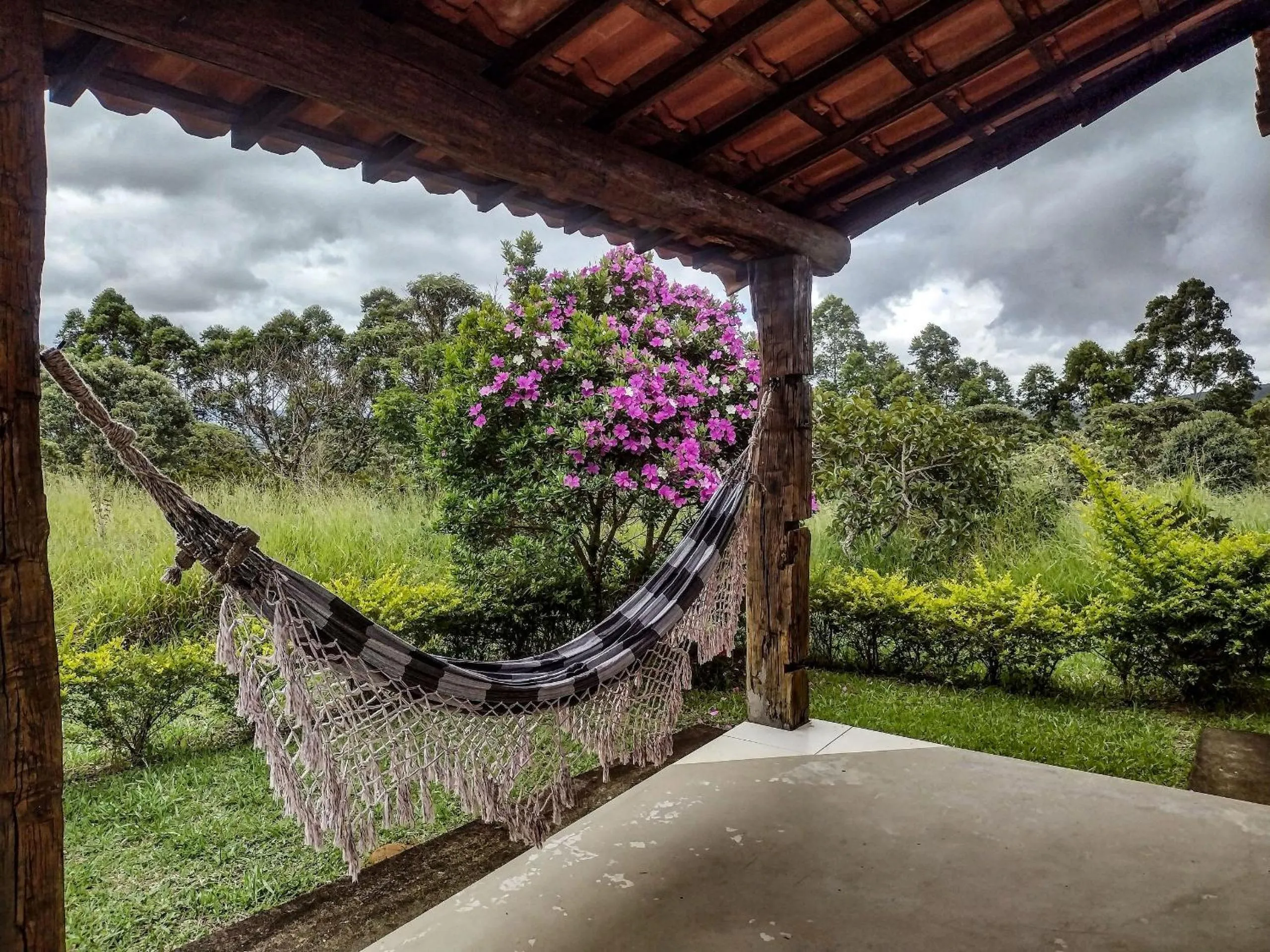 Balcony/Terrace in Pousada Chalé Terra Viva