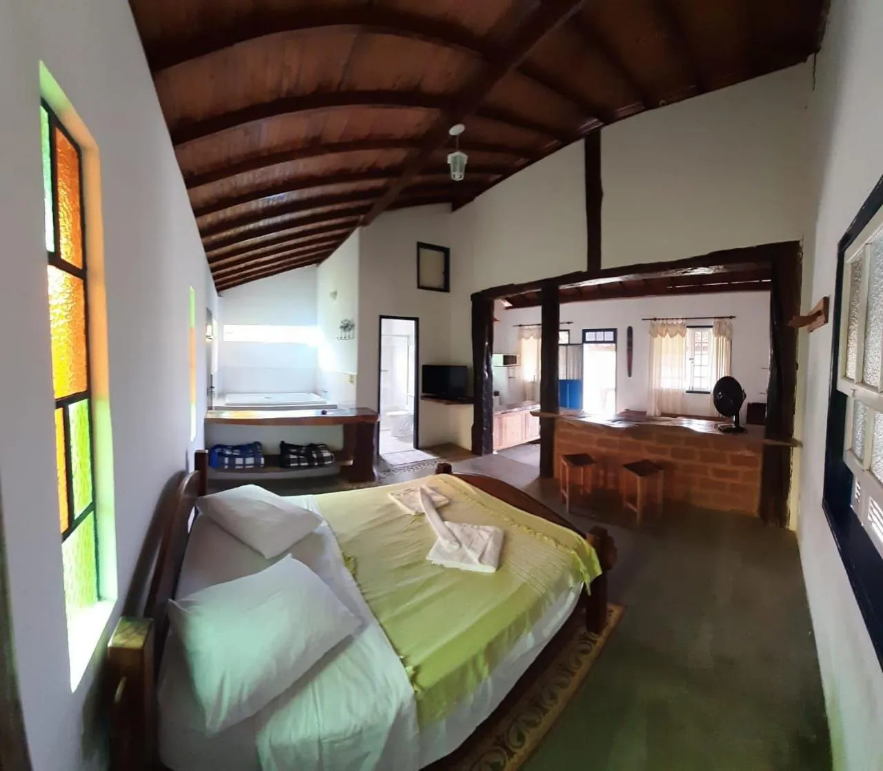 Bedroom, Bed in Pousada Chalé Terra Viva