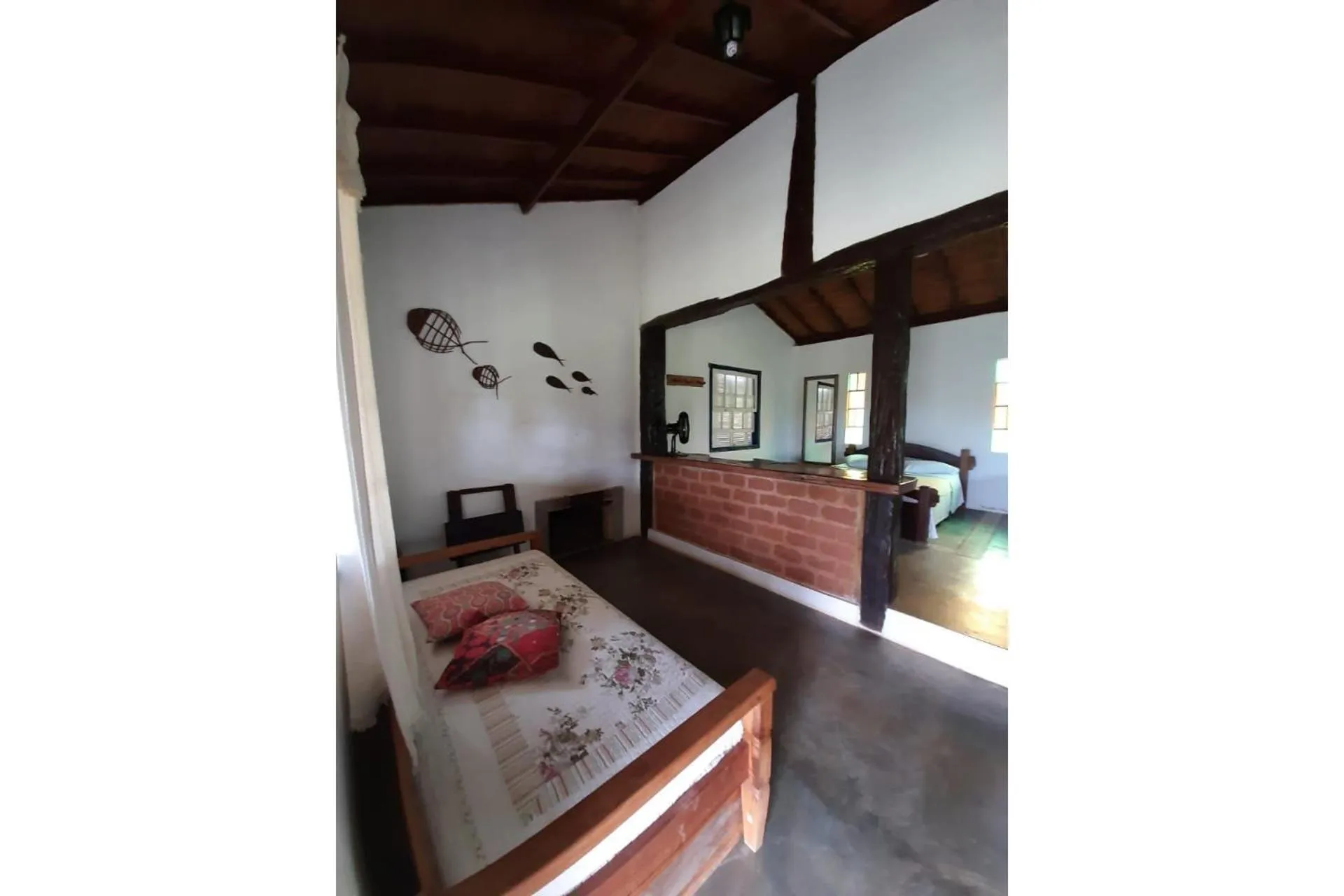 Photo of the whole room, Bed in Pousada Chalé Terra Viva