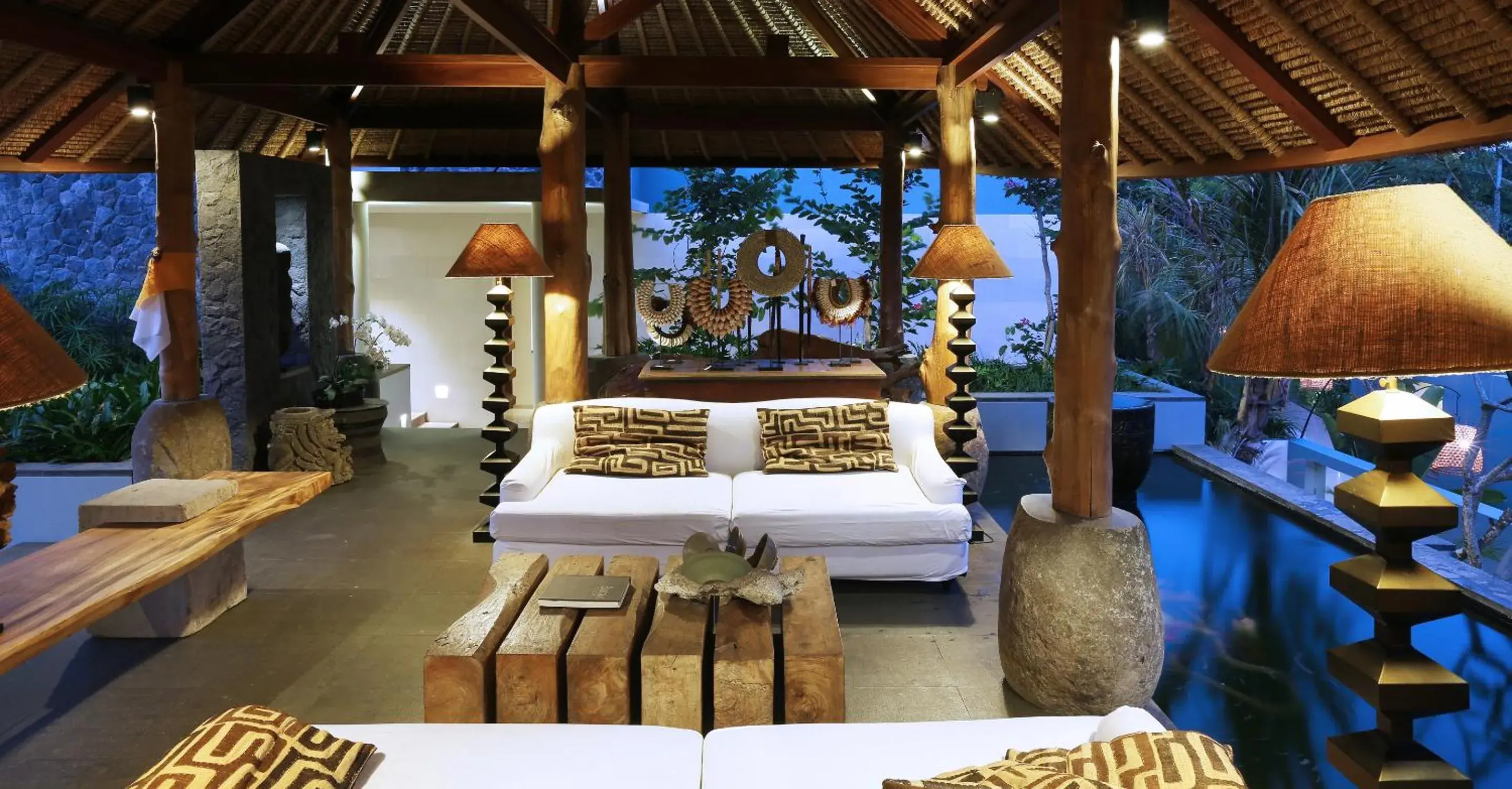 Lobby or reception, Bed in The Purist Villas & Spa Ubud Lobby or reception, Bed in The Purist Villas & Spa Ubud