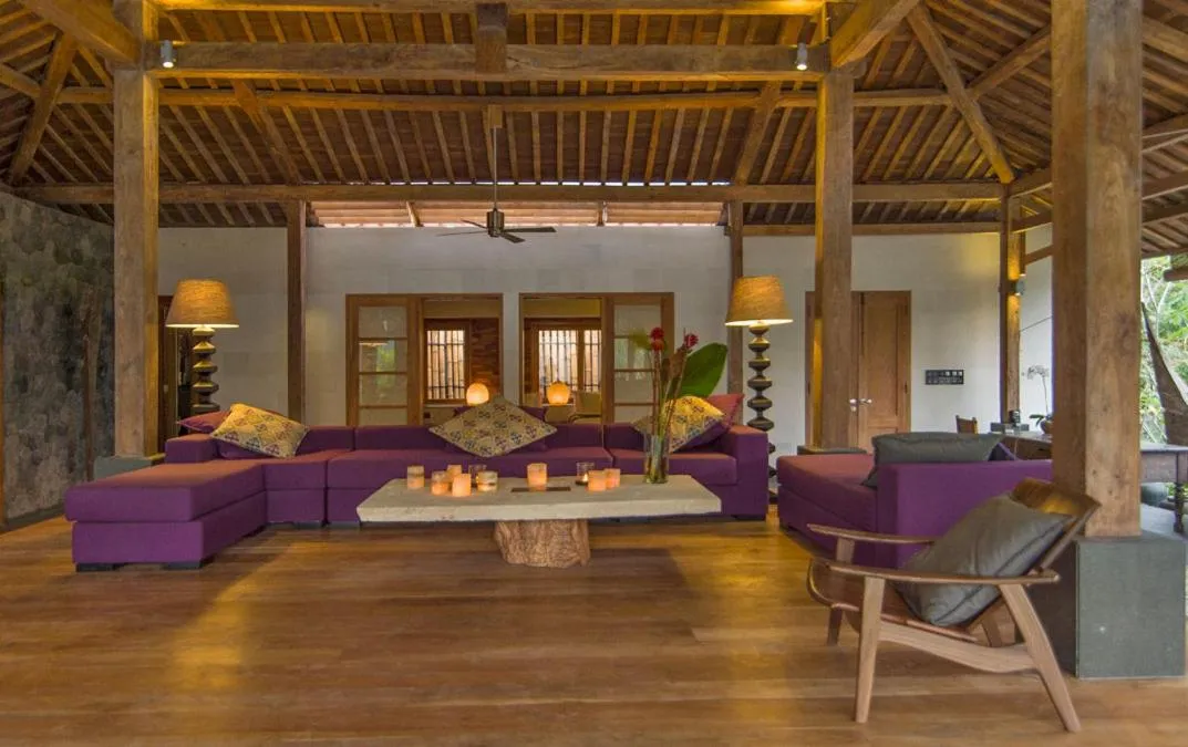 Living room in The Purist Villas & Spa Ubud
