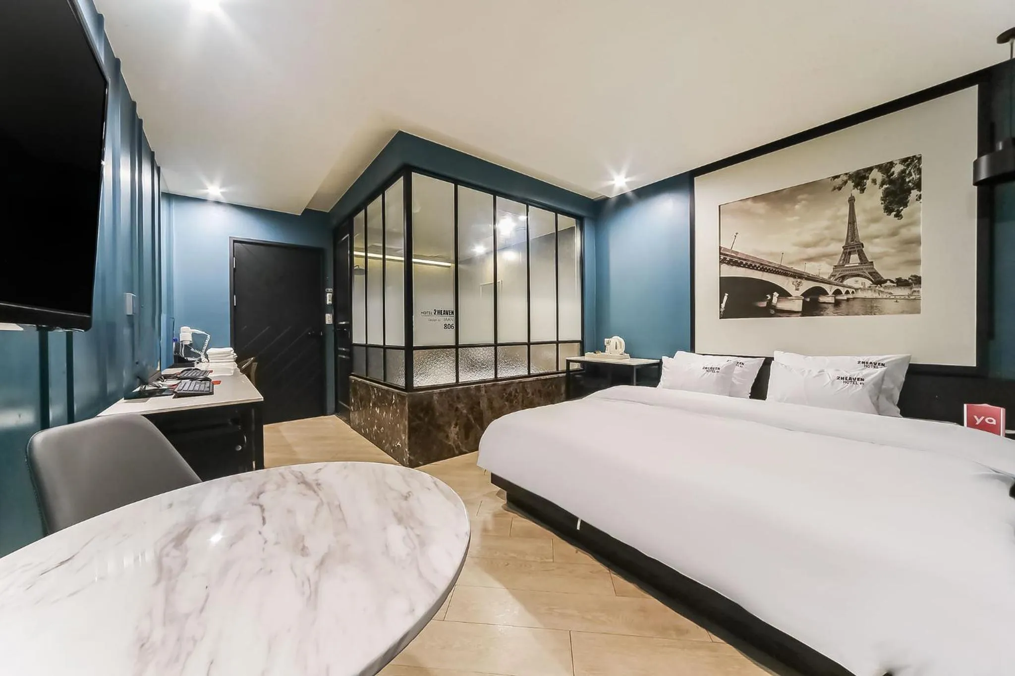 Bedroom, Bed in 2 Heaven Hotel Songdo