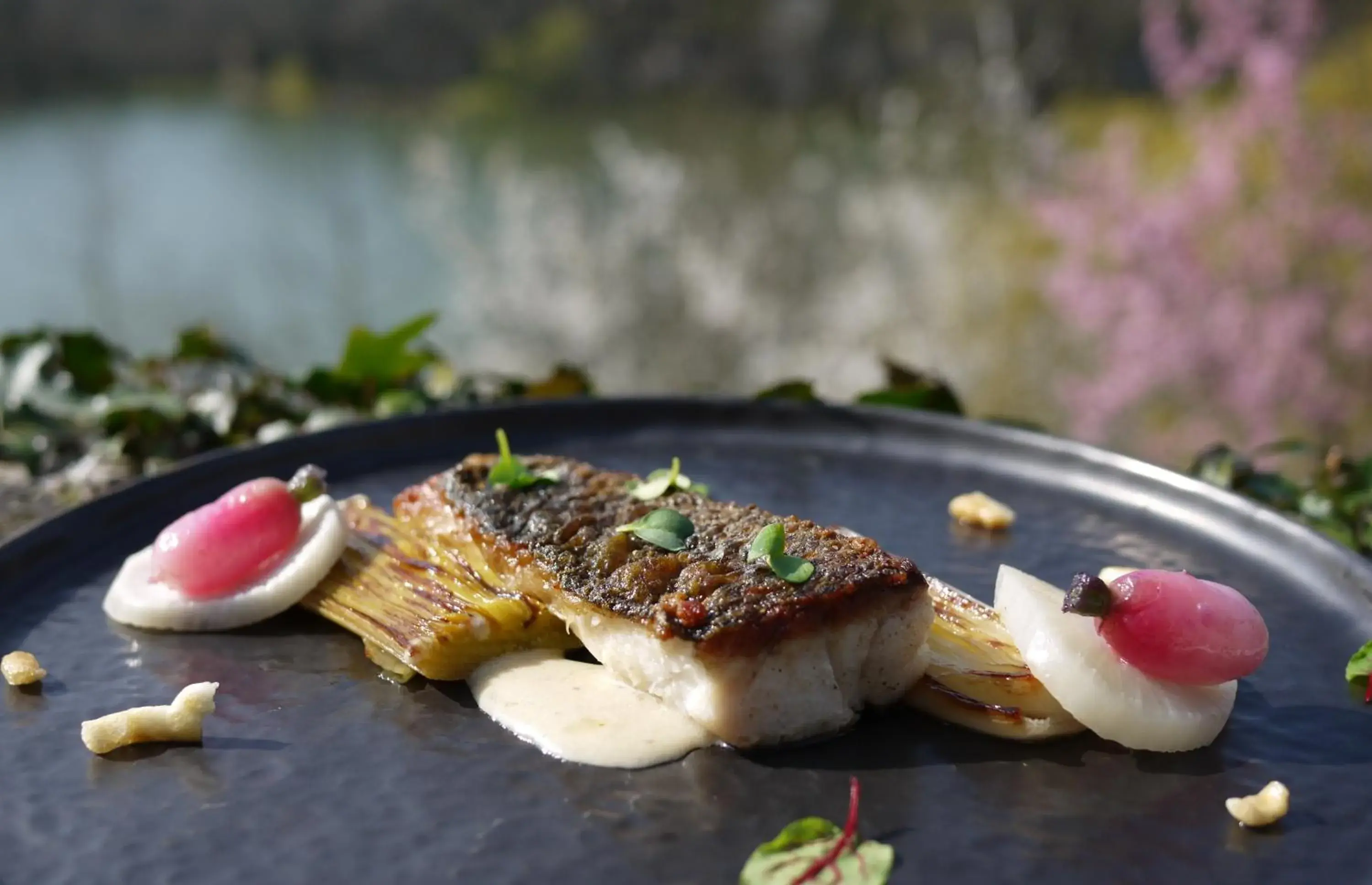 Food close-up in Logis Hotels Domaine du Châtelard Food close-up in Logis Hotels Domaine du Châtelard