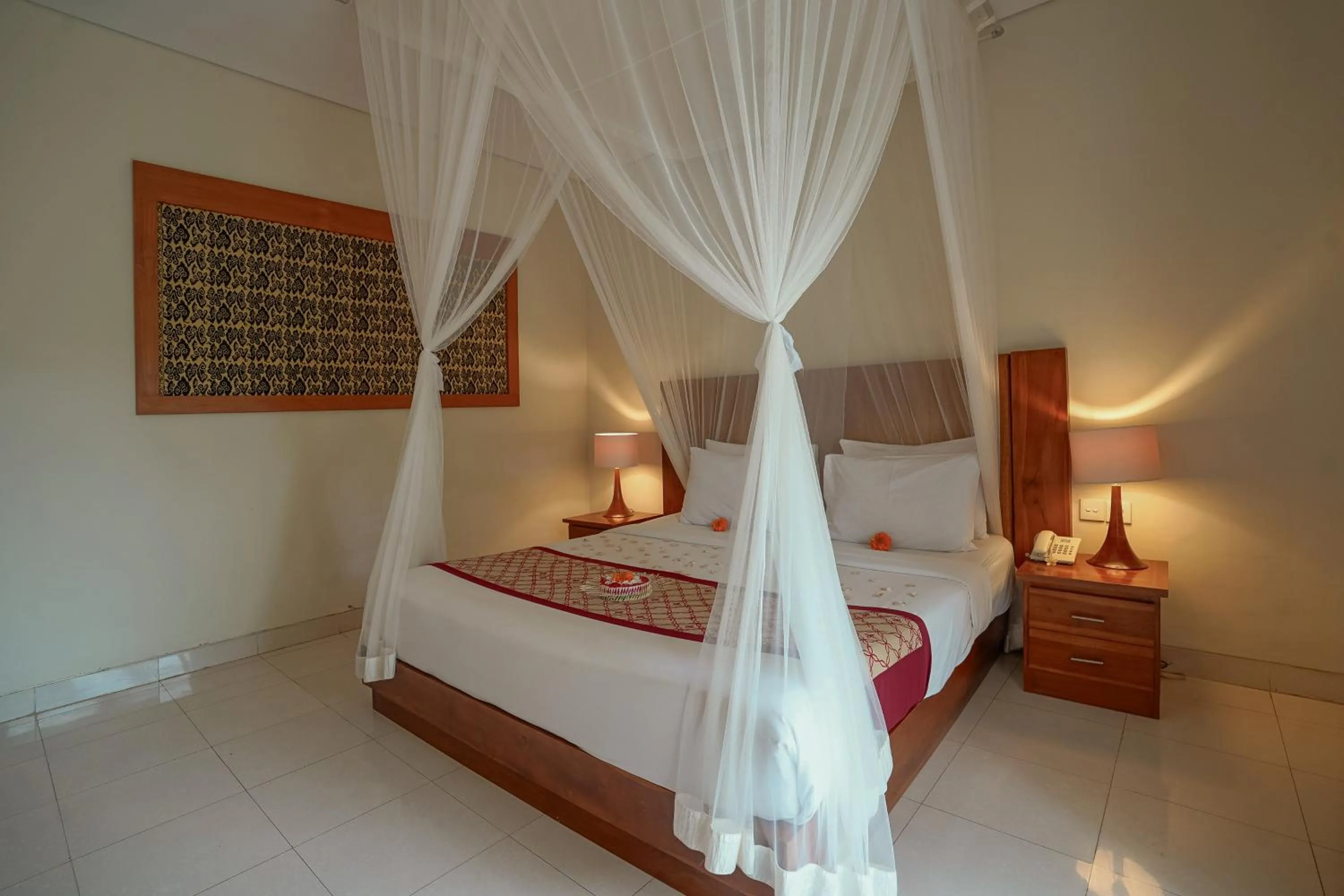 Bed in Pertiwi Resort & Spa