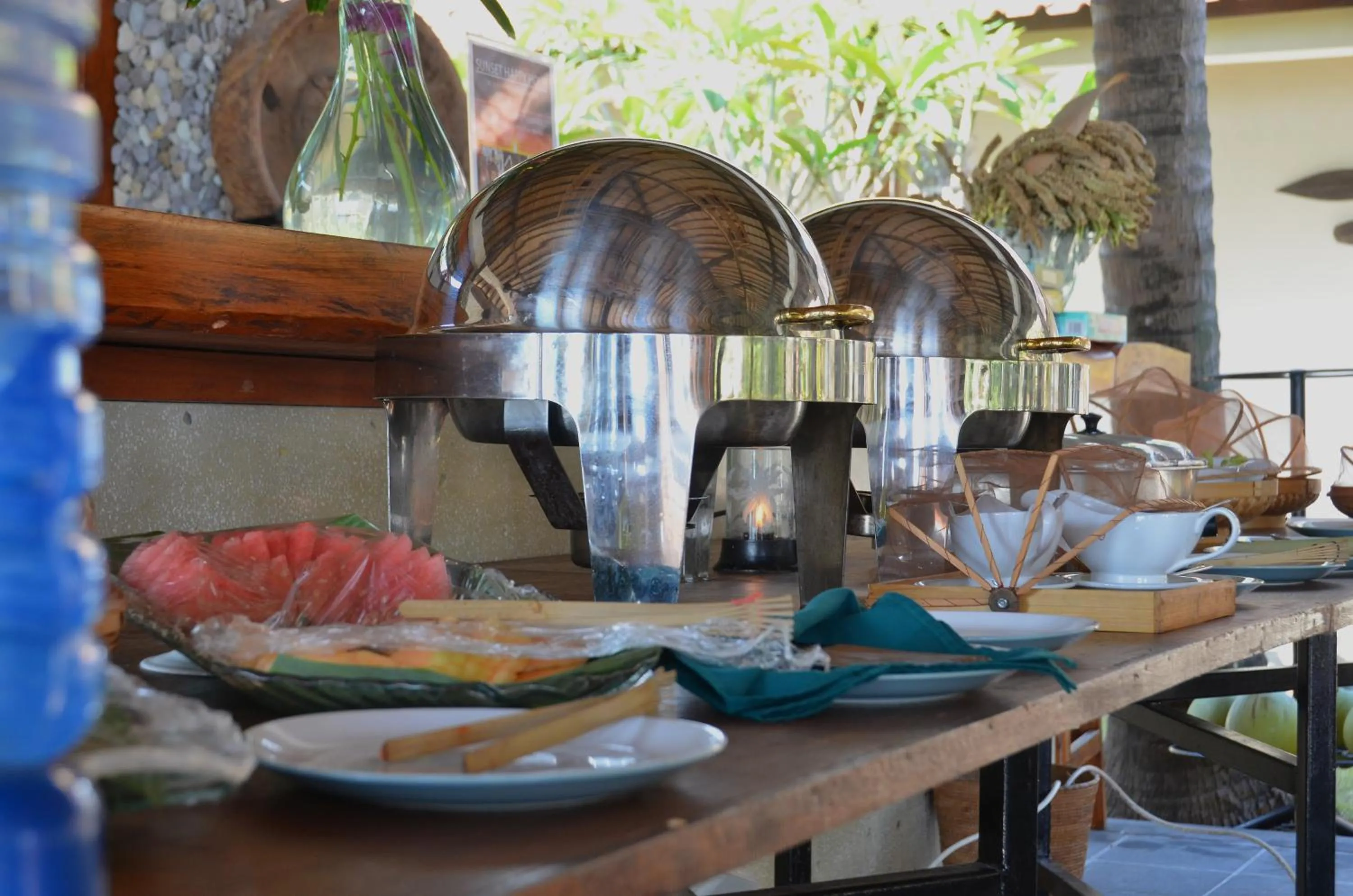 Buffet breakfast in Cocotinos Sekotong Lombok