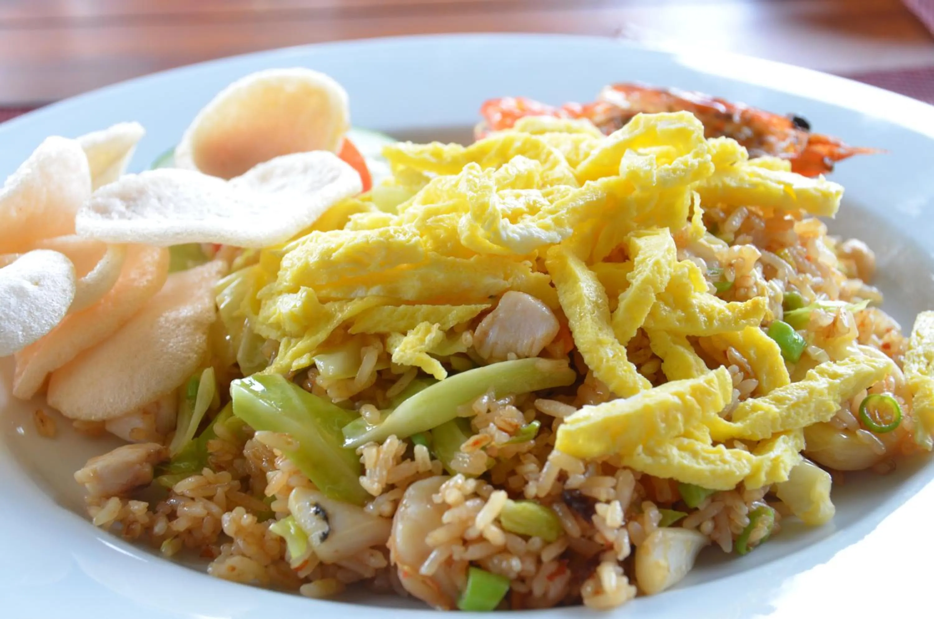 Asian breakfast in Cocotinos Sekotong Lombok