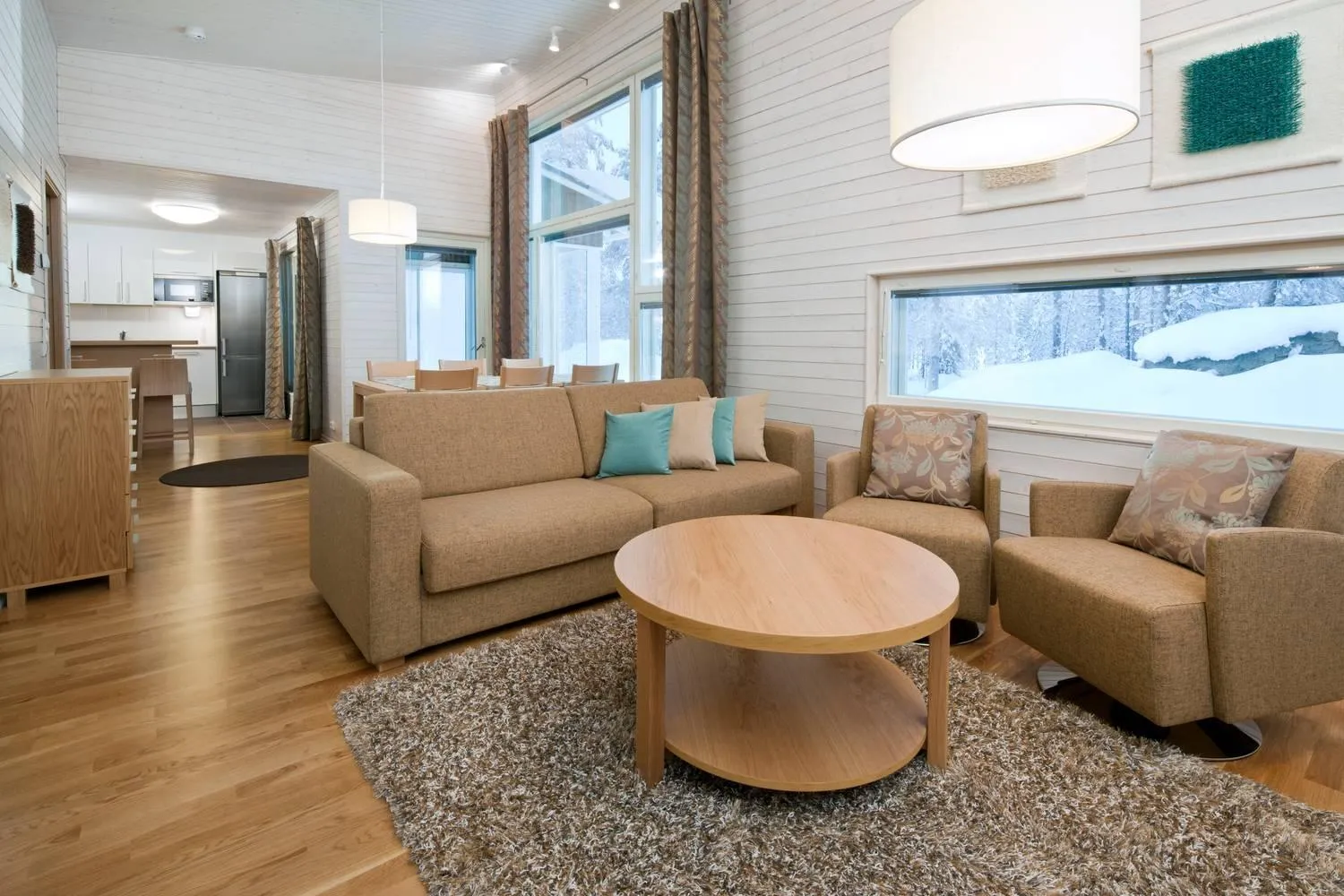 Living room in Holiday Club Kuusamon Tropiikki Apartments