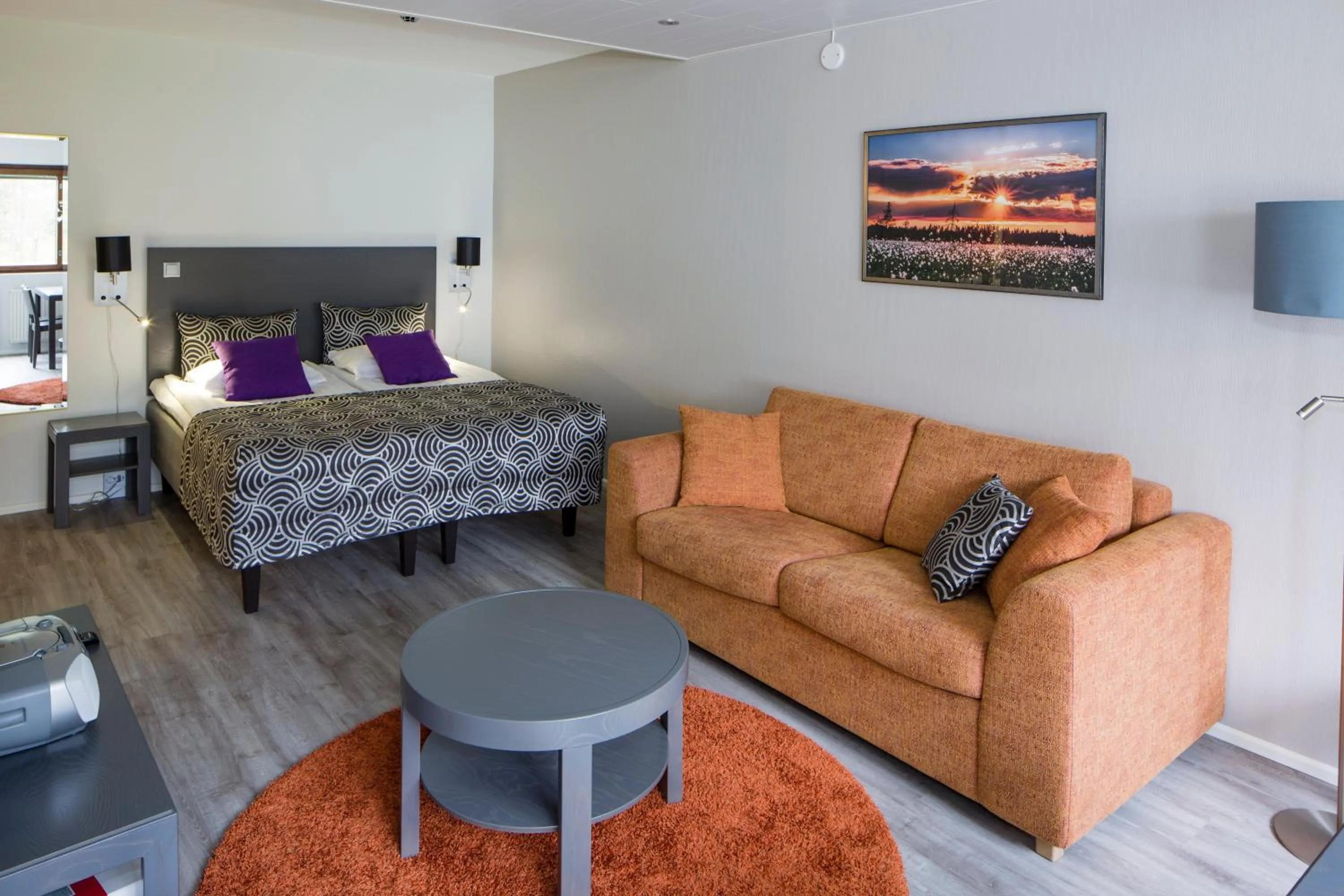 Bed in Holiday Club Kuusamon Tropiikki Apartments