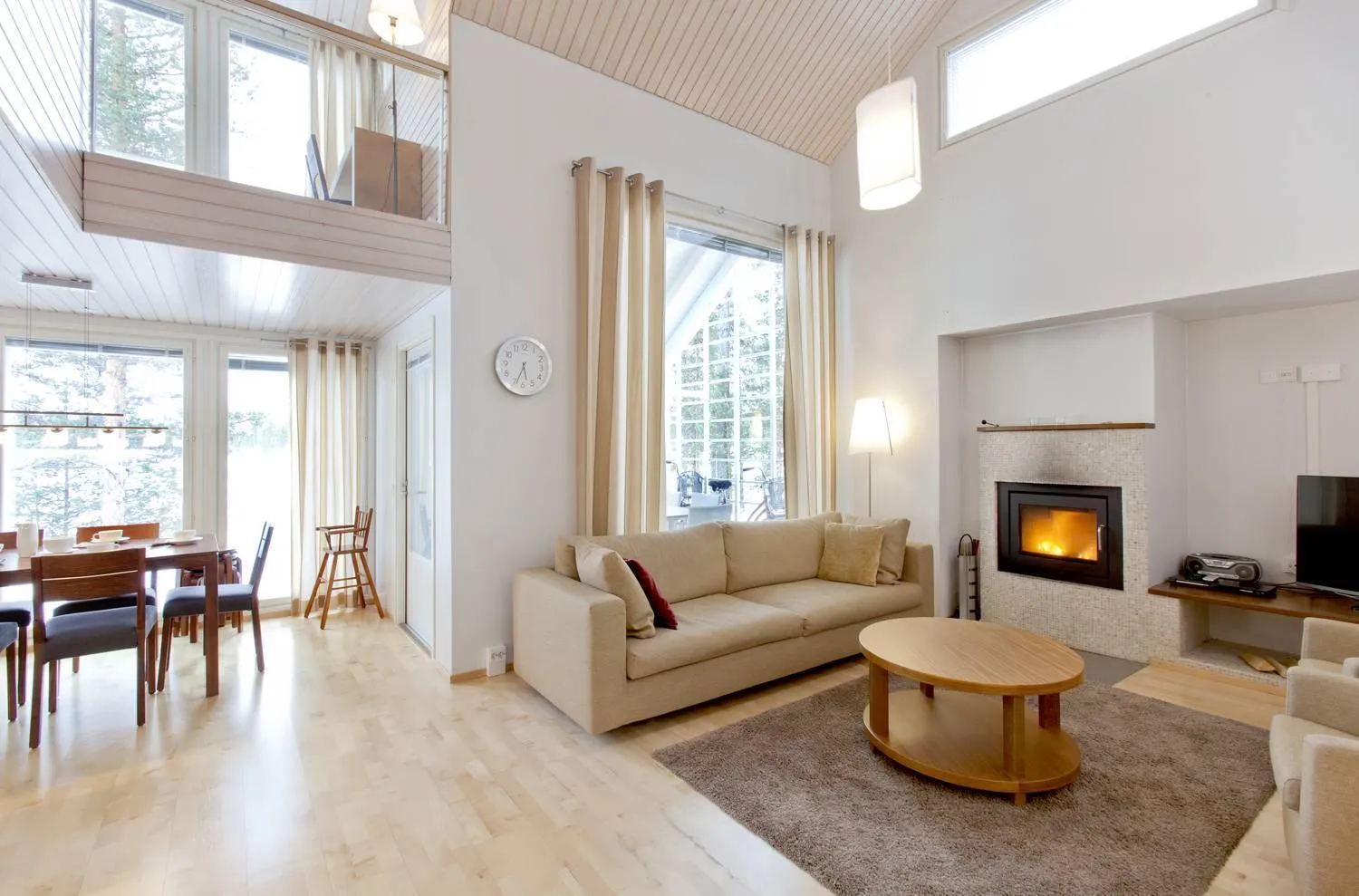 Living room in Holiday Club Kuusamon Tropiikki Apartments