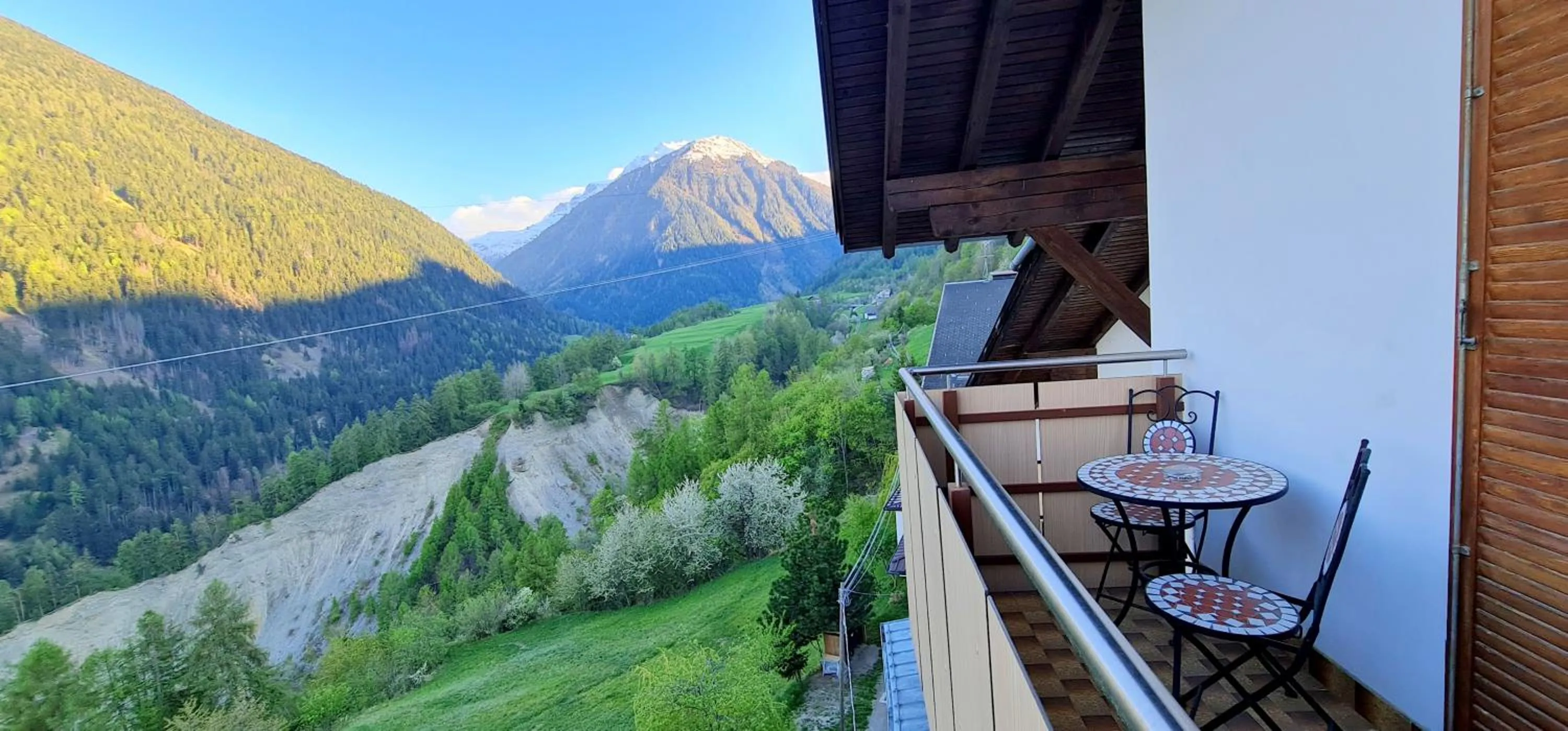 Balcony/Terrace in Hotel Traube - Stelvio