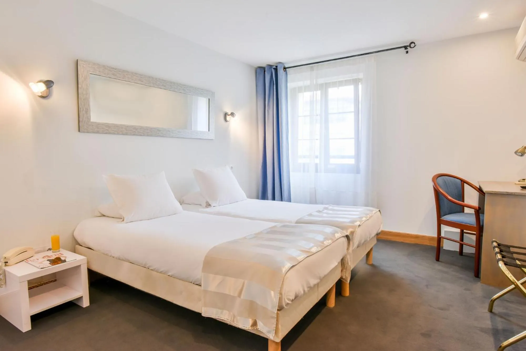 Bedroom, Bed in Logis Hotel & Restaurant Bergeret Sport