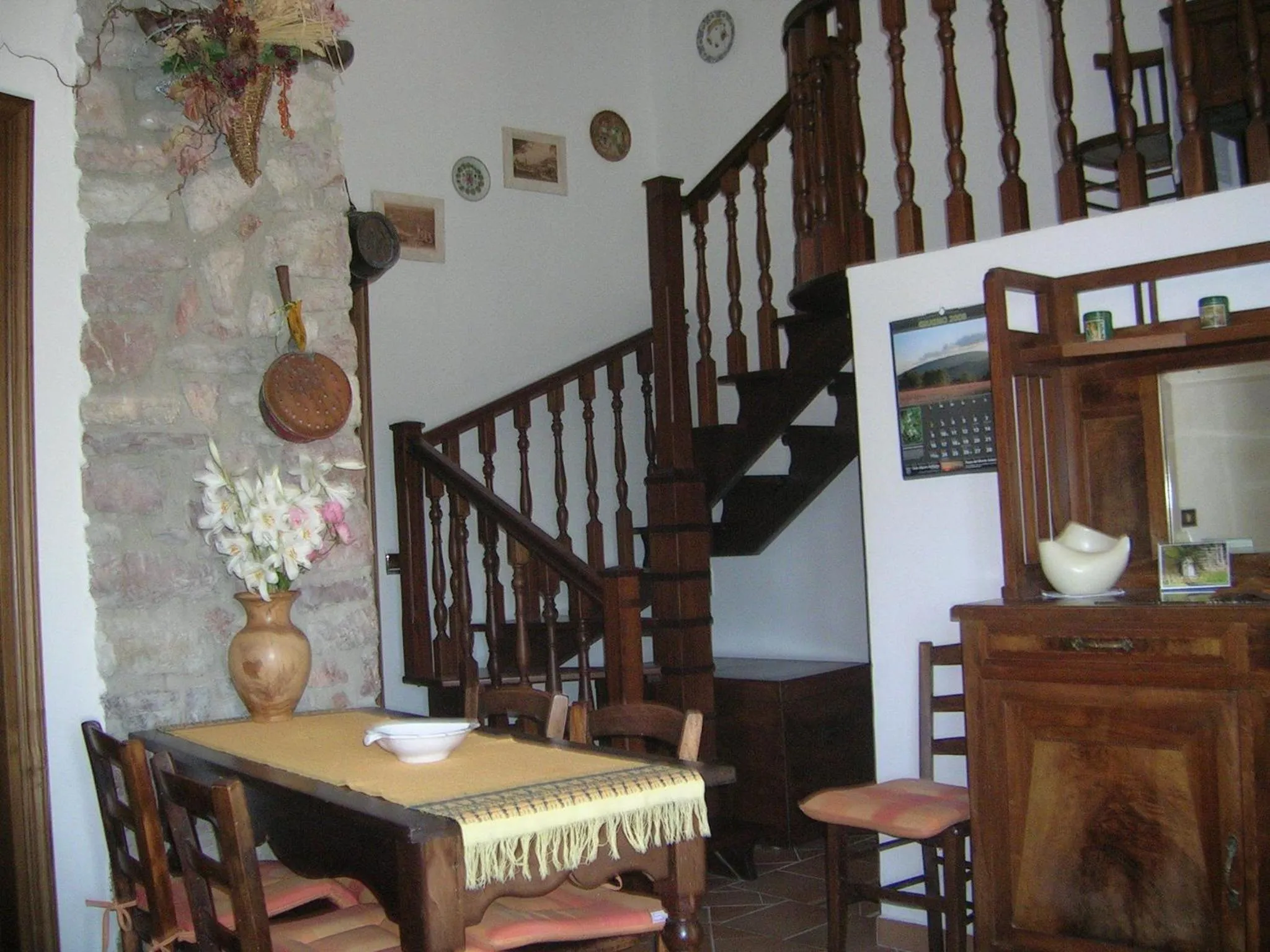 Dining area in B&B La Terrazza Del Subasio