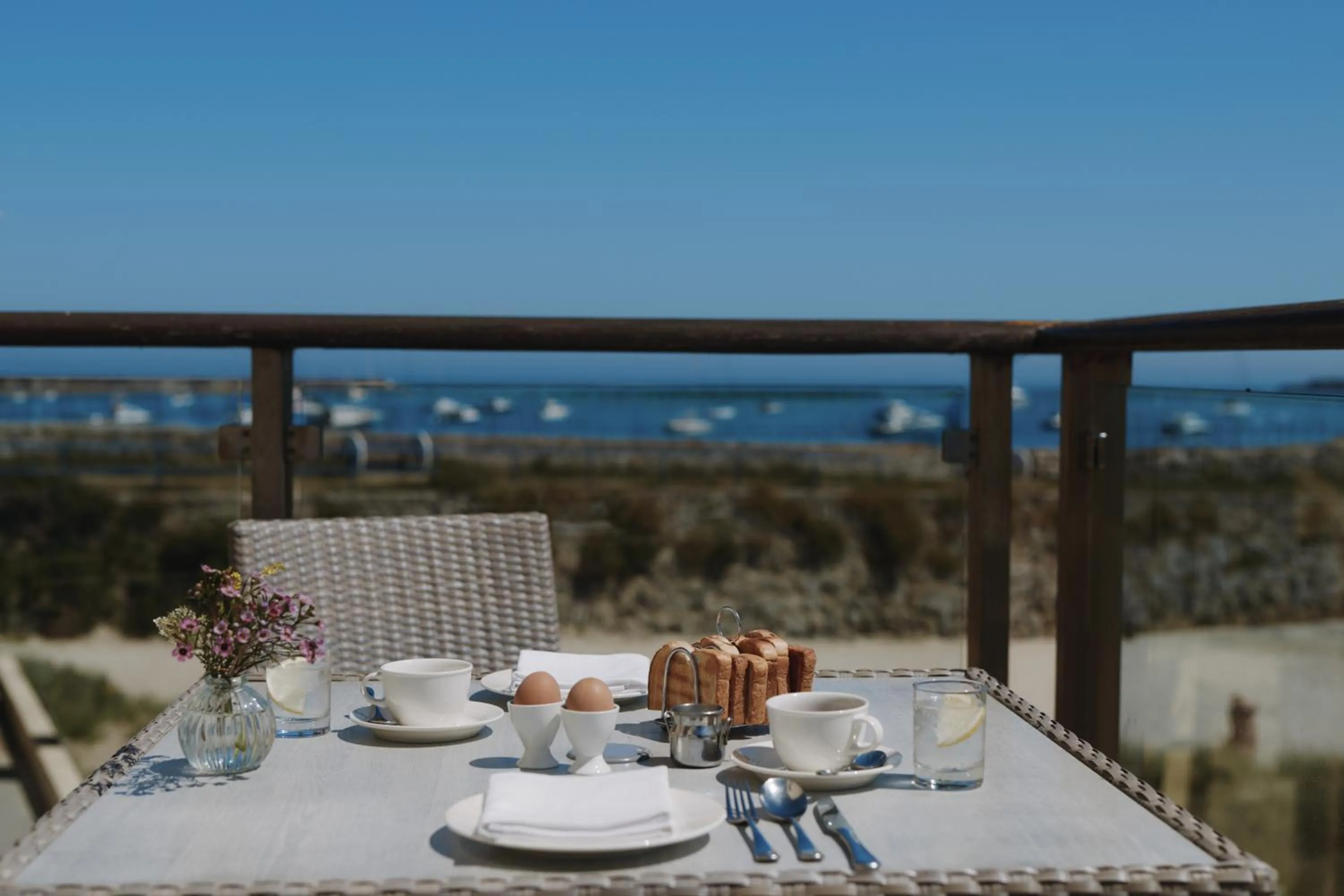 Patio in Braye Beach Hotel, Alderney