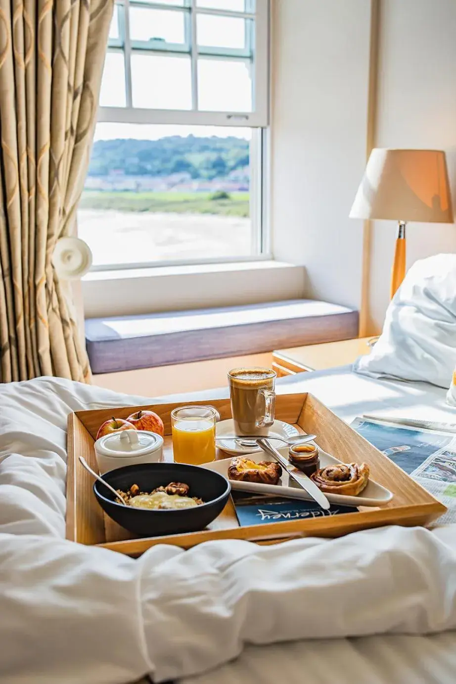 Breakfast, Bed in Braye Beach Hotel, Alderney Breakfast, Bed in Braye Beach Hotel, Alderney