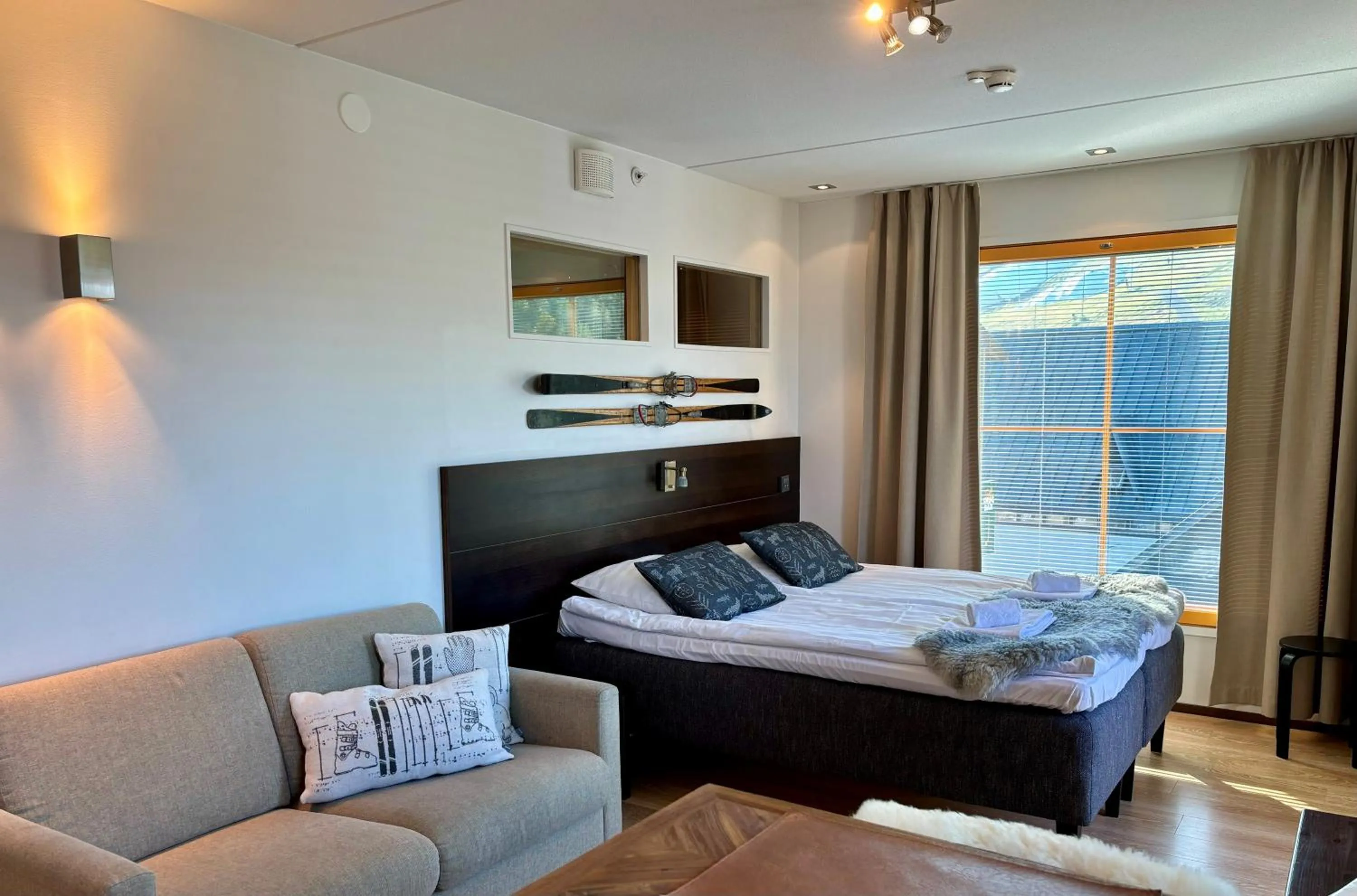 Living room, Bed in Levi Suites Levi Gold