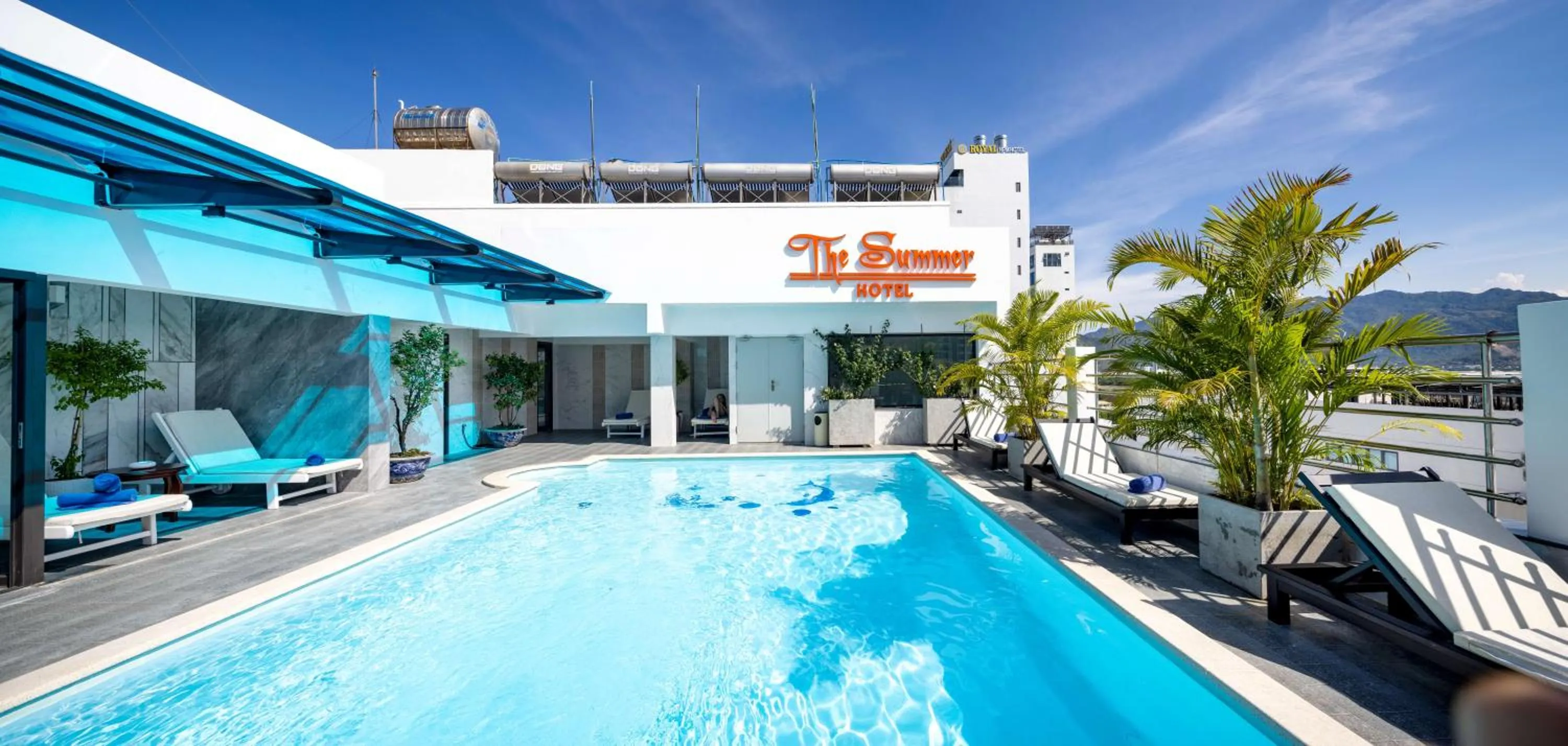 Pool view in The Summer Hotel