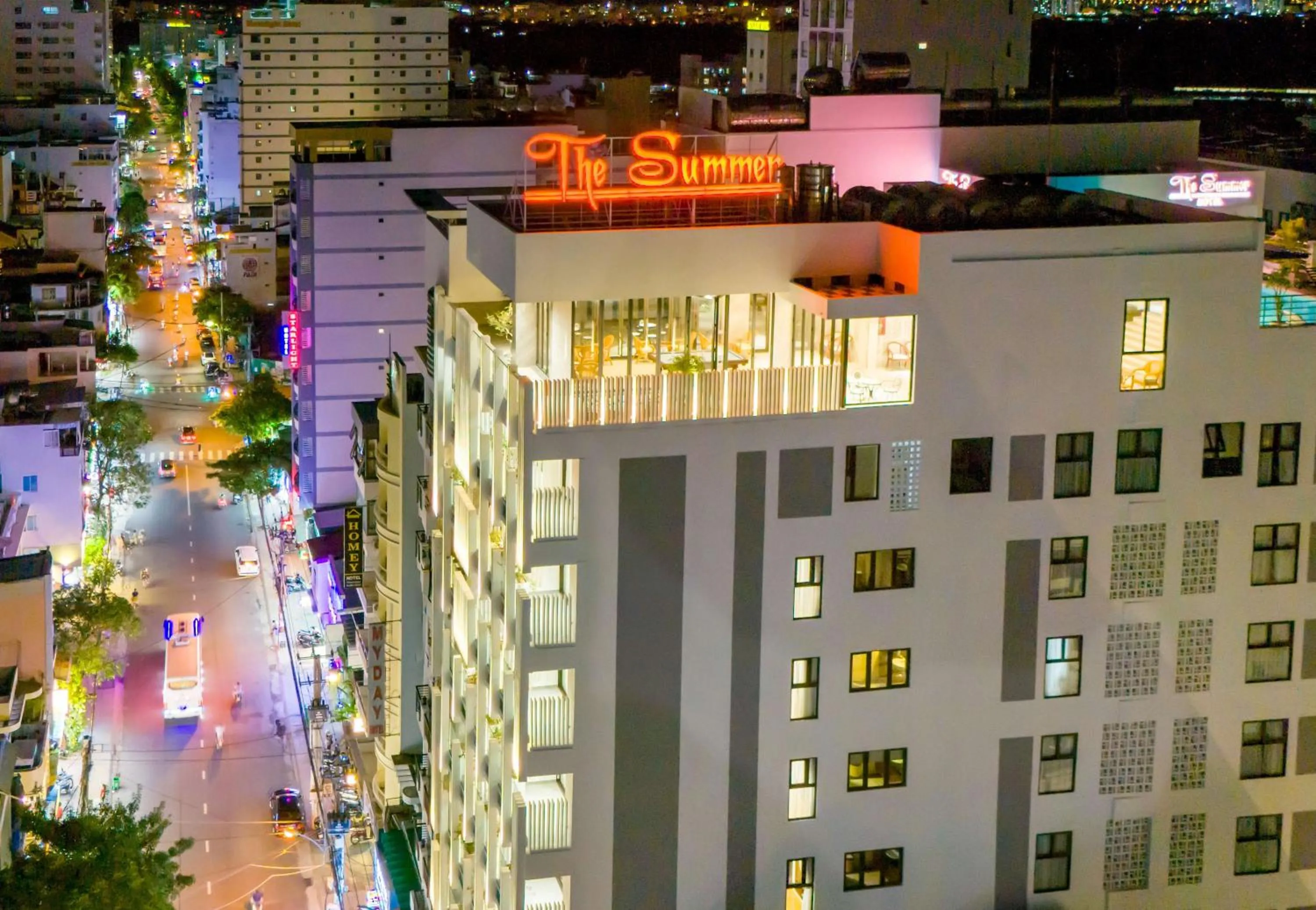 Bird's eye view in The Summer Hotel