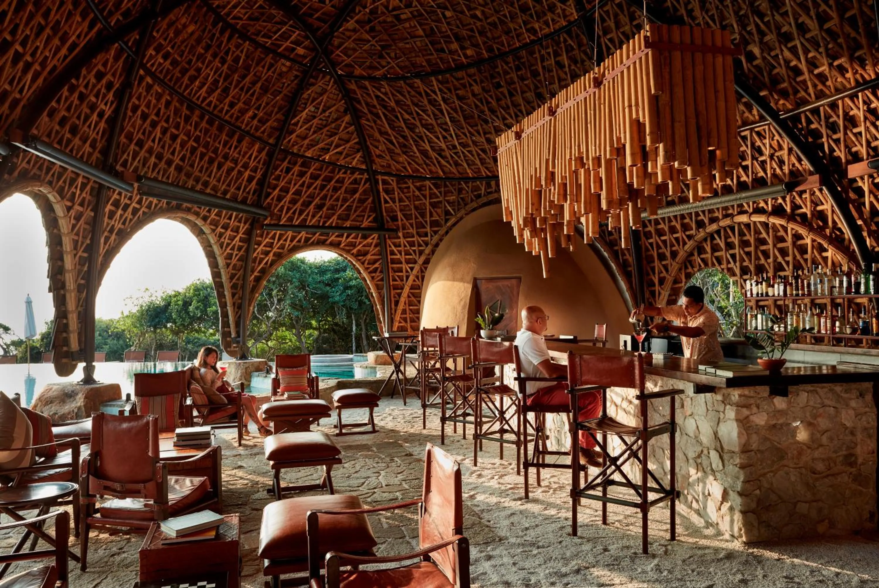 Lounge or bar in Wild Coast Tented Lodge - Relais and Chateaux - All Inclusive