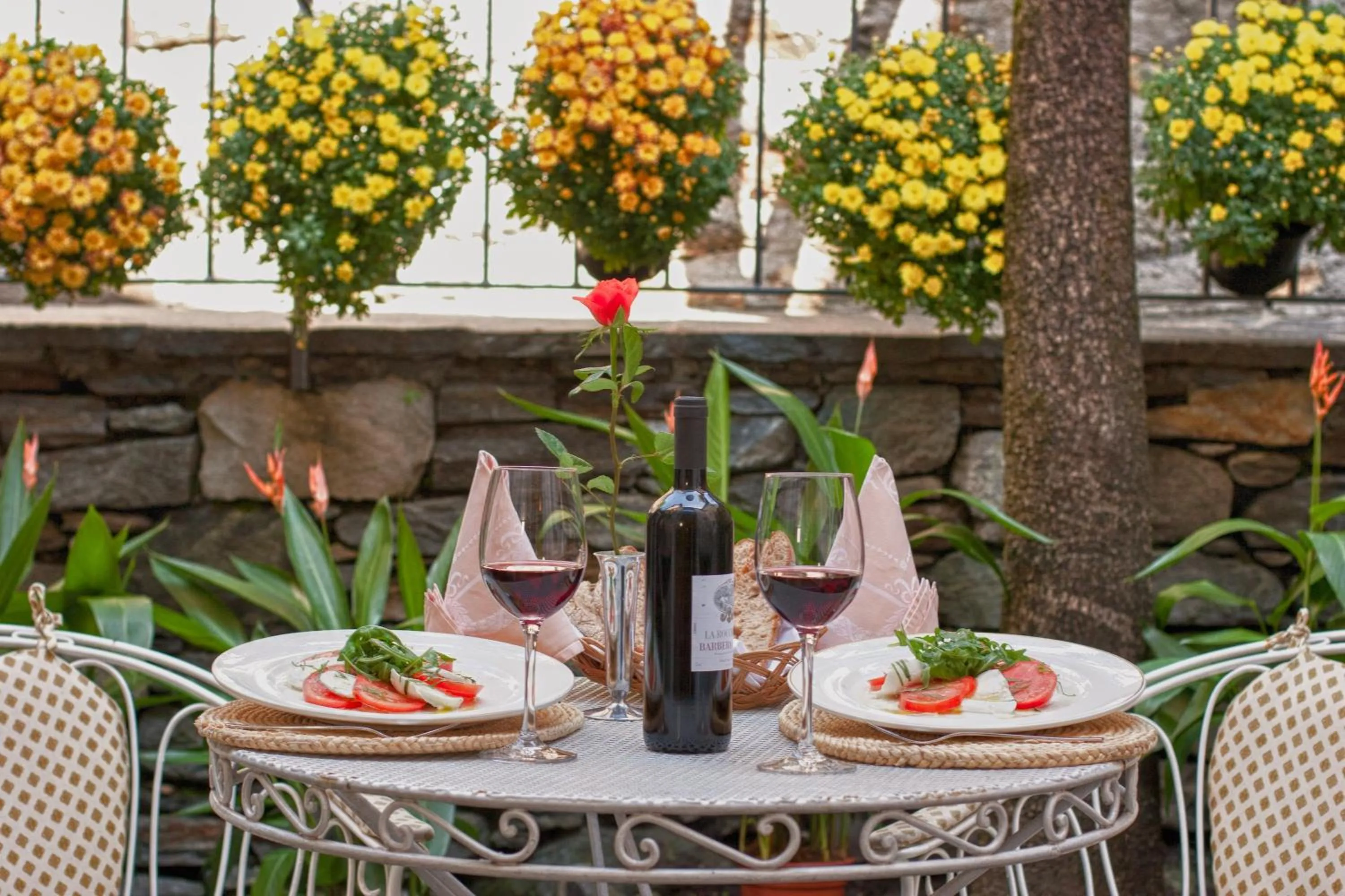 Patio in Hotel Tamaro