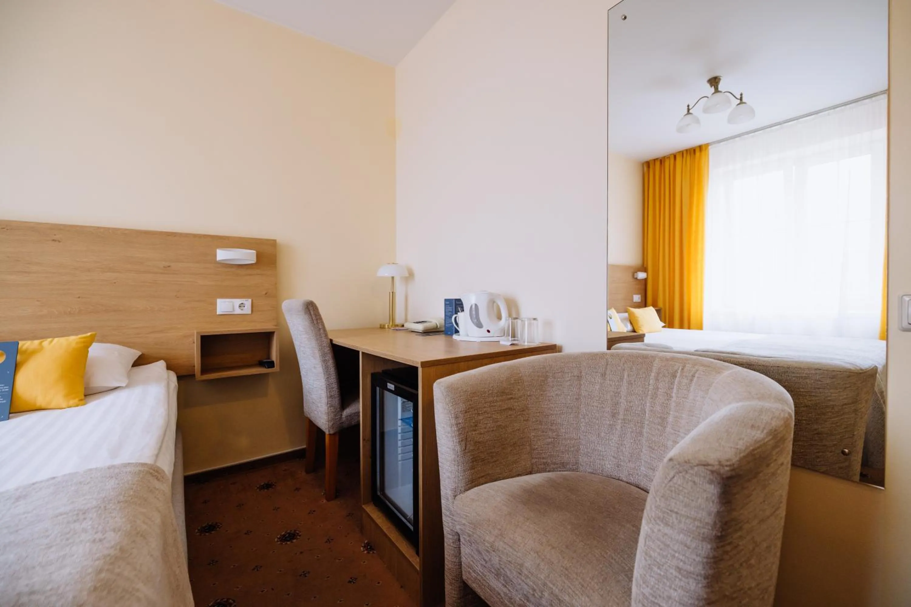 Bedroom, Bed in Hestia Hotel Draugi