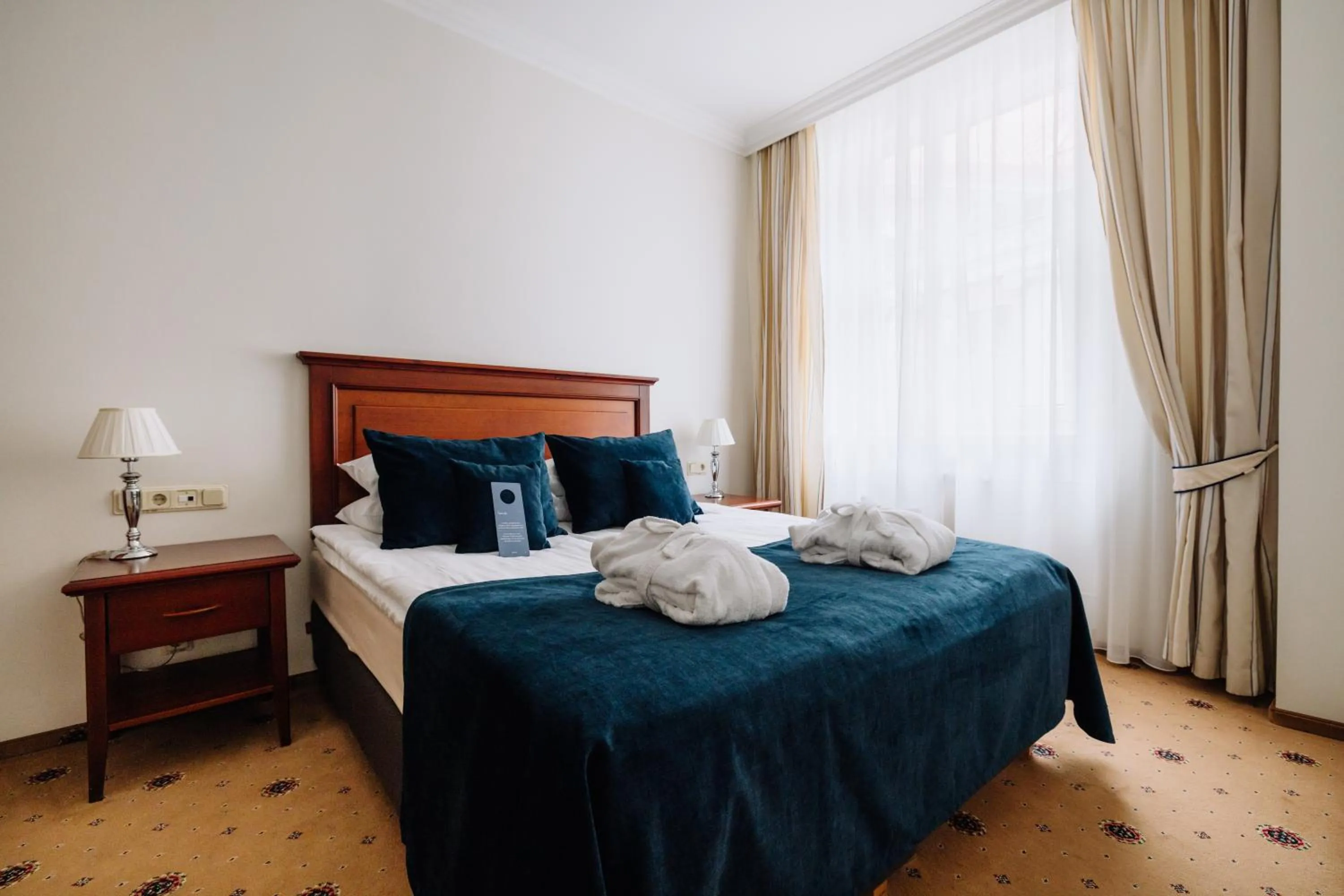 Bedroom, Bed in Hestia Hotel Draugi