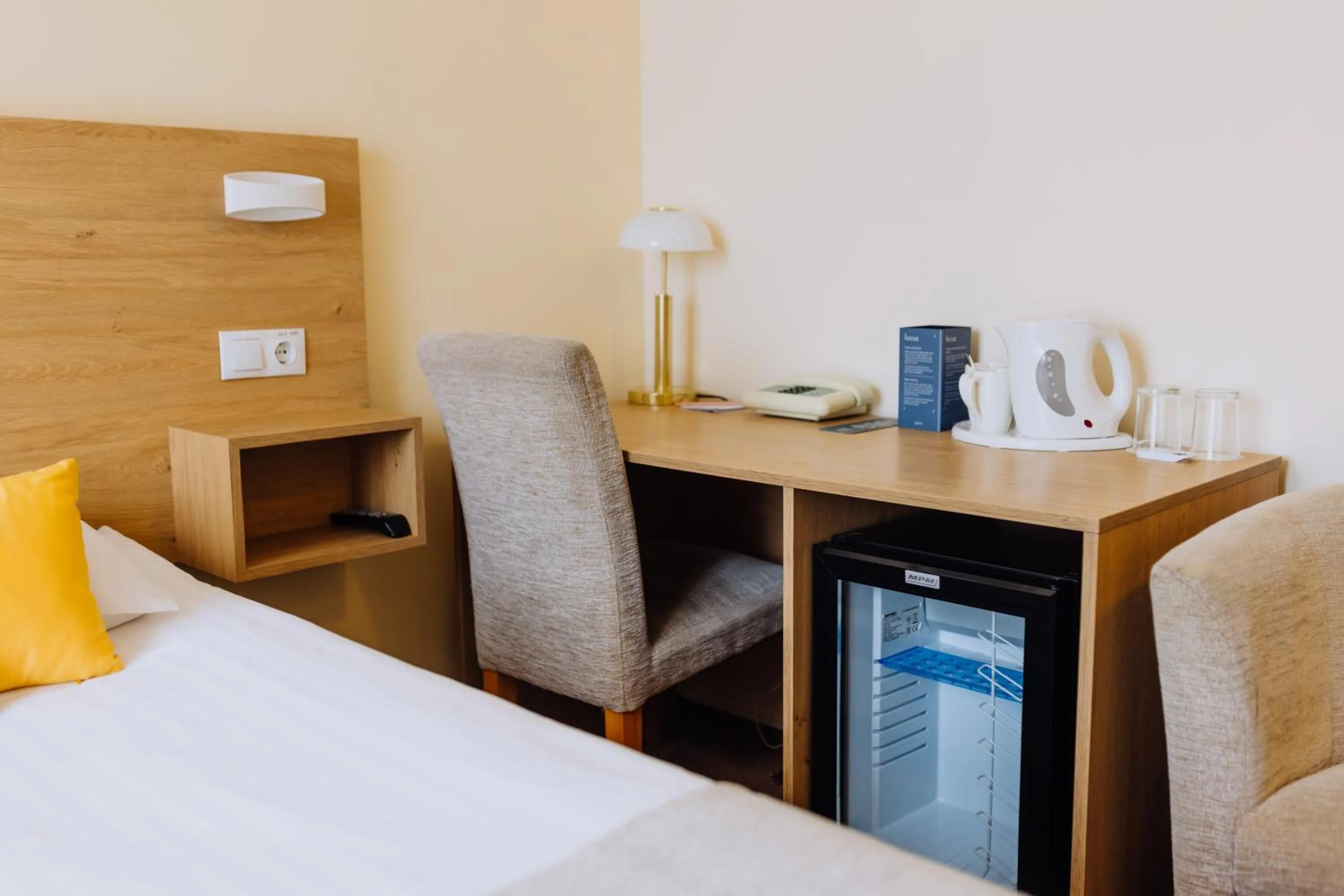 Bedroom, Bed in Hestia Hotel Draugi