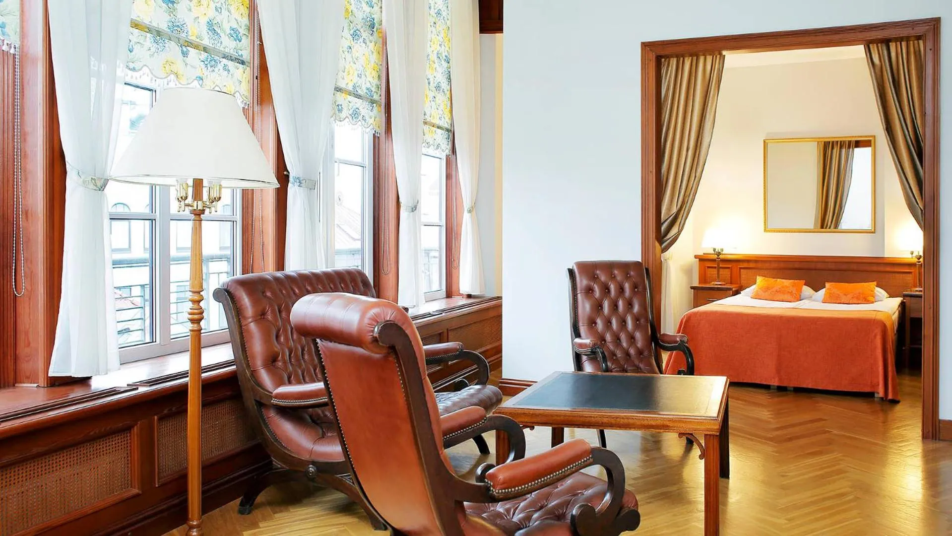 Seating area, Bed in Hestia Hotel Draugi