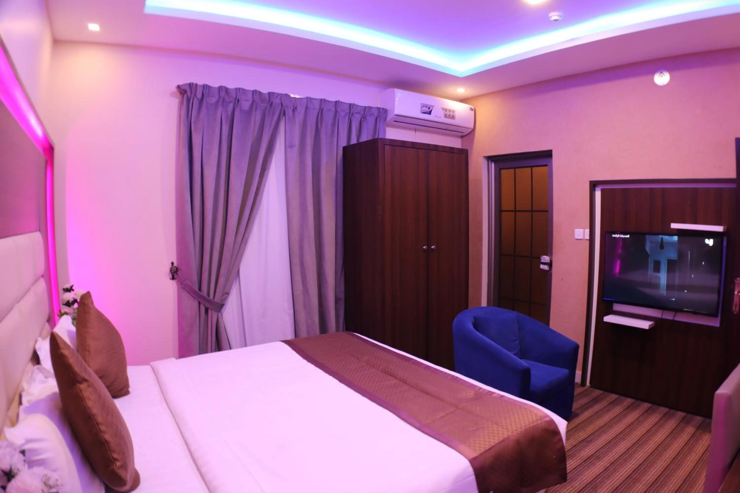 Bed in شقق سوات للشقق المخدومة