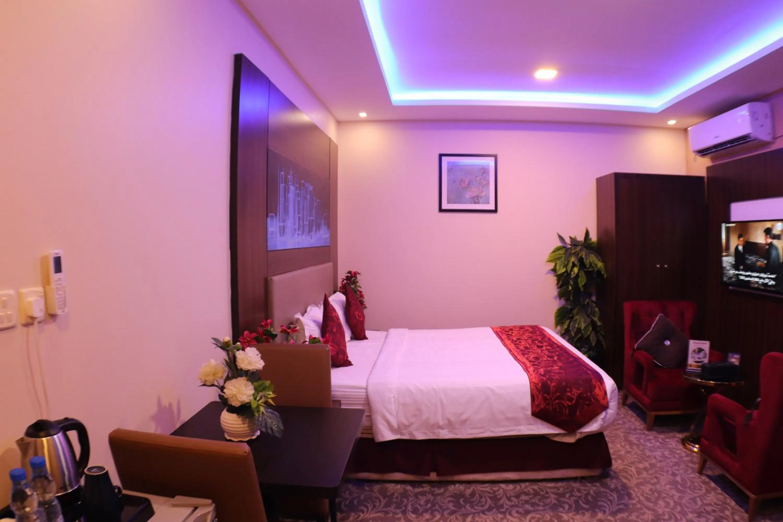 Bed in شقق سوات للشقق المخدومة