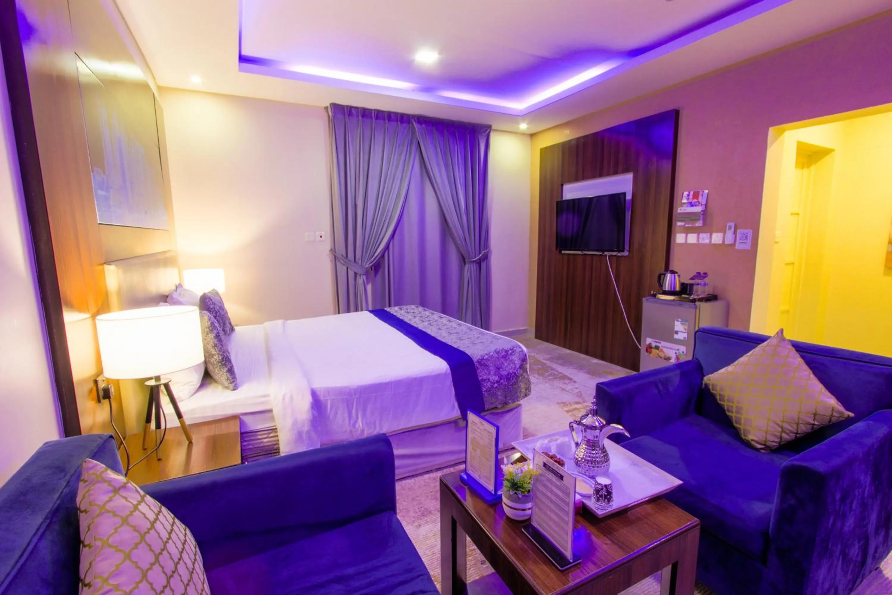 Bed in شقق سوات للشقق المخدومة