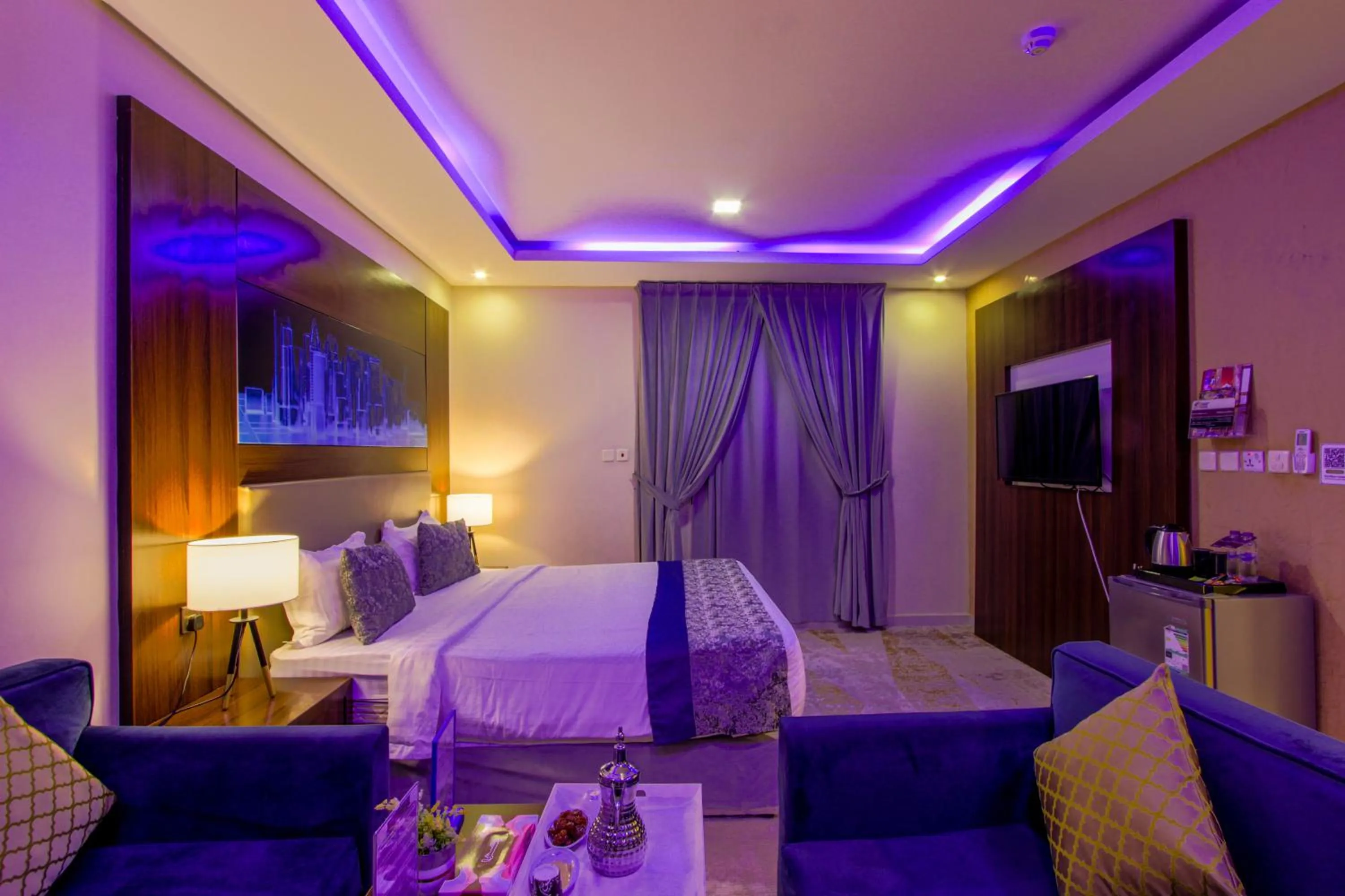 Bed in شقق سوات للشقق المخدومة