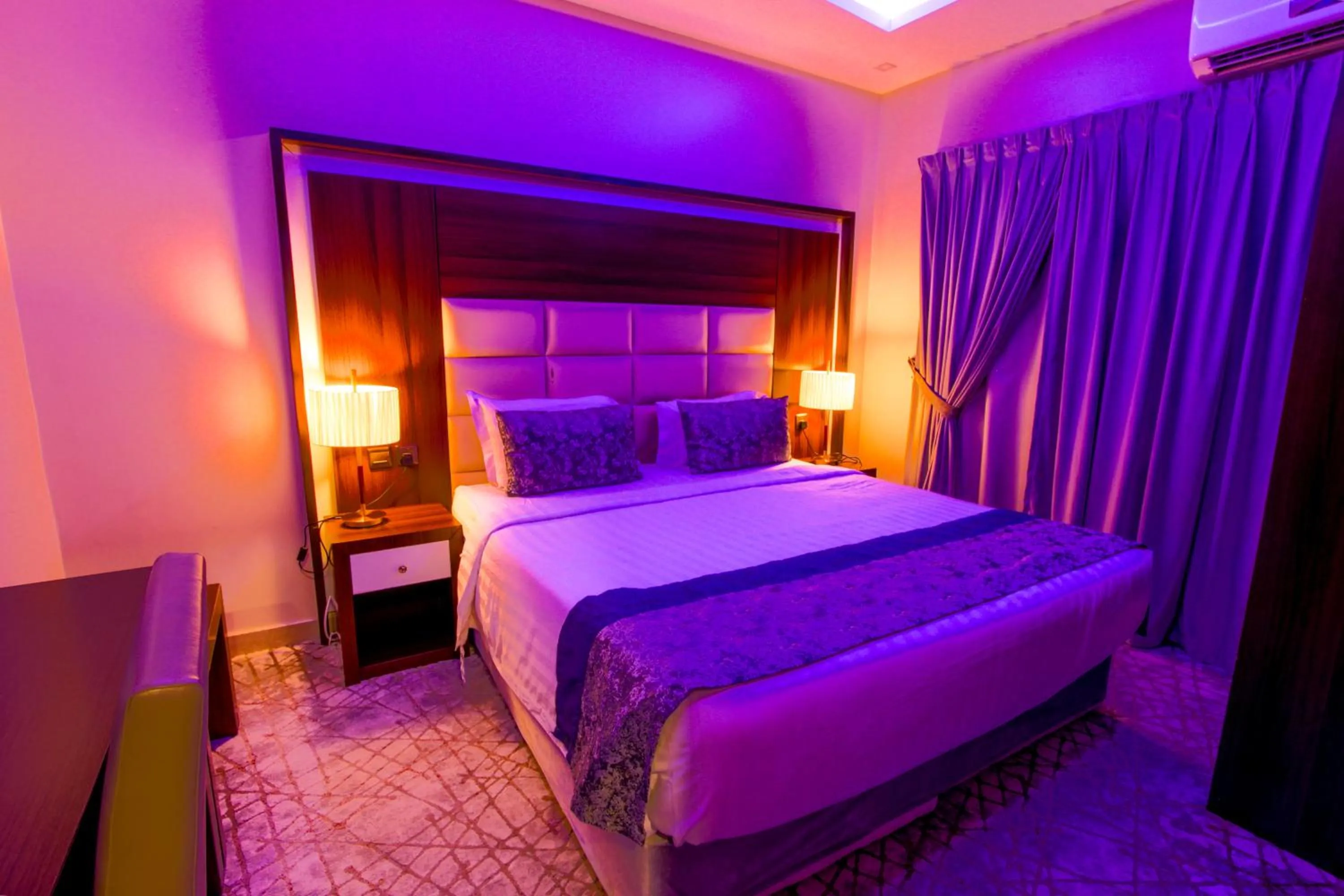 Bed in شقق سوات للشقق المخدومة