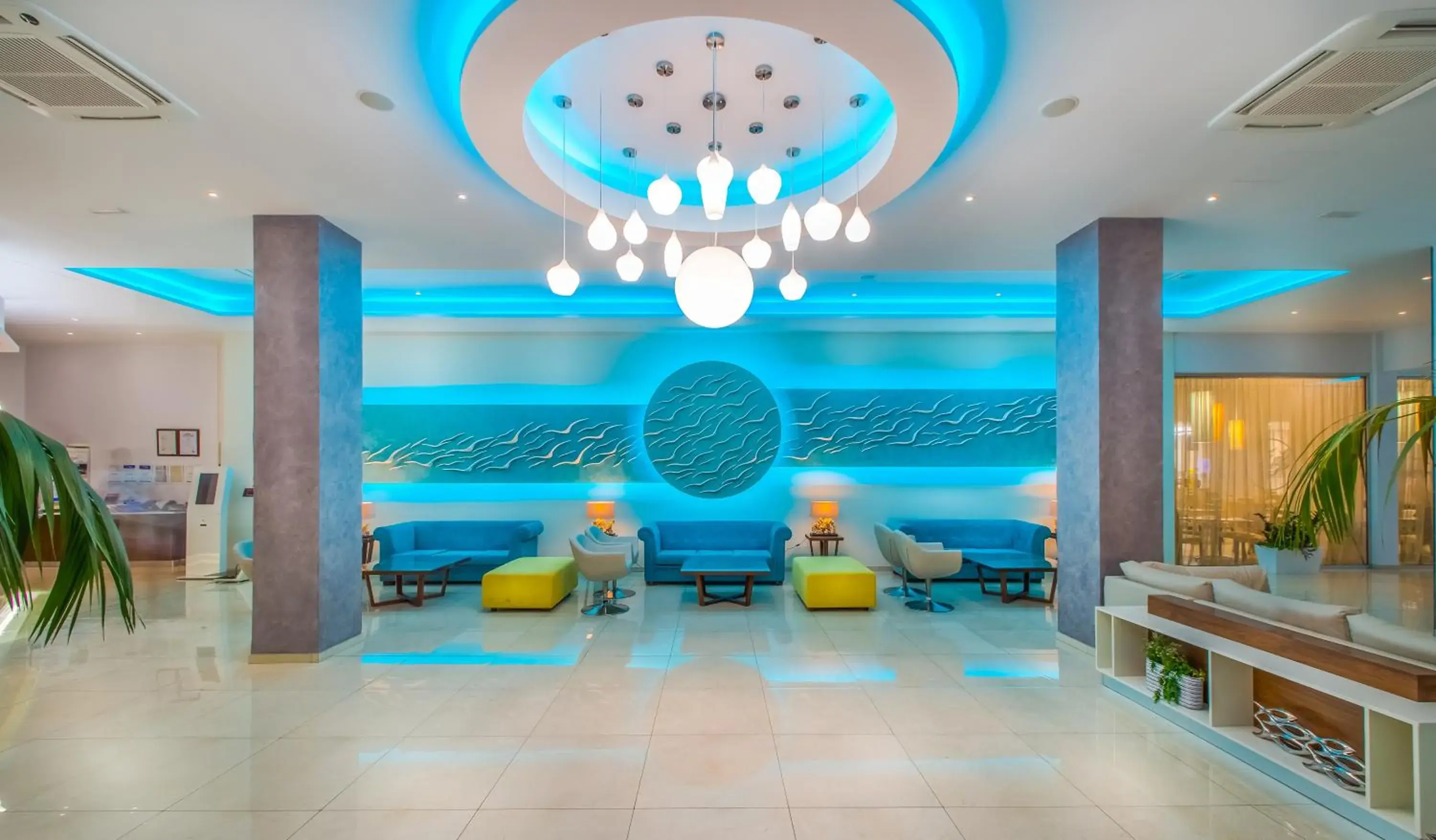 Lobby or reception in Stamatia Hotel