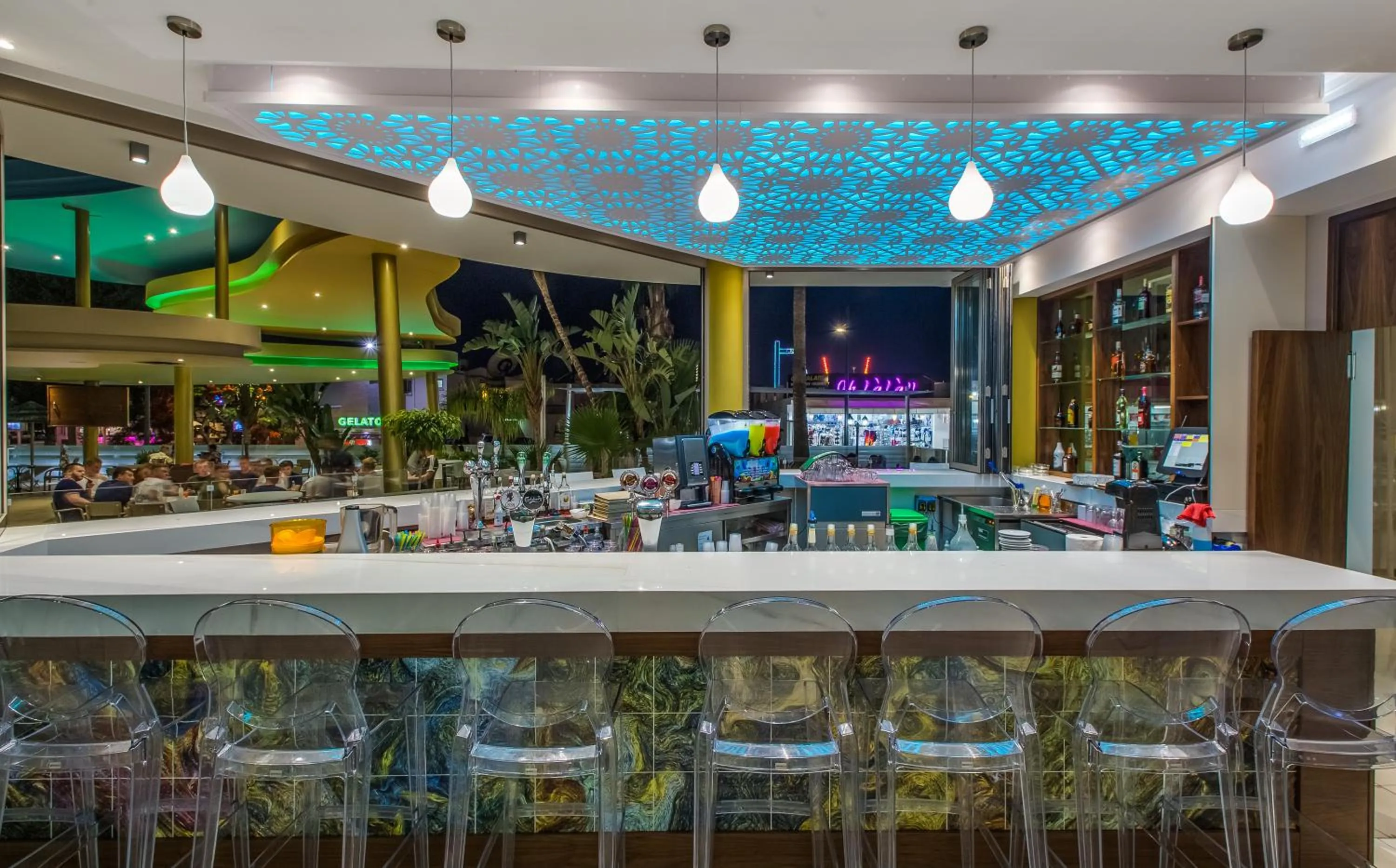 Lounge or bar in Stamatia Hotel