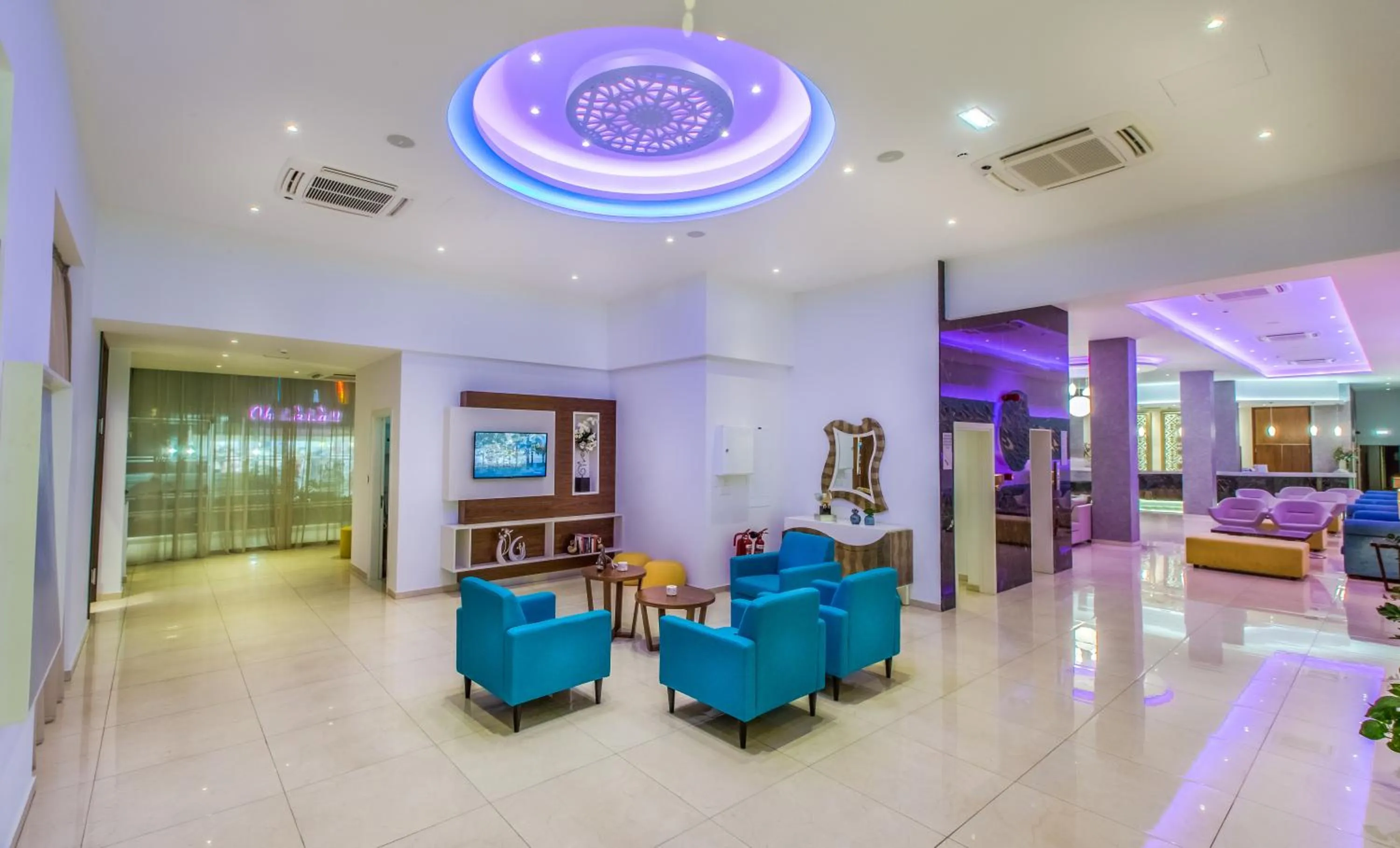 Lobby or reception in Stamatia Hotel