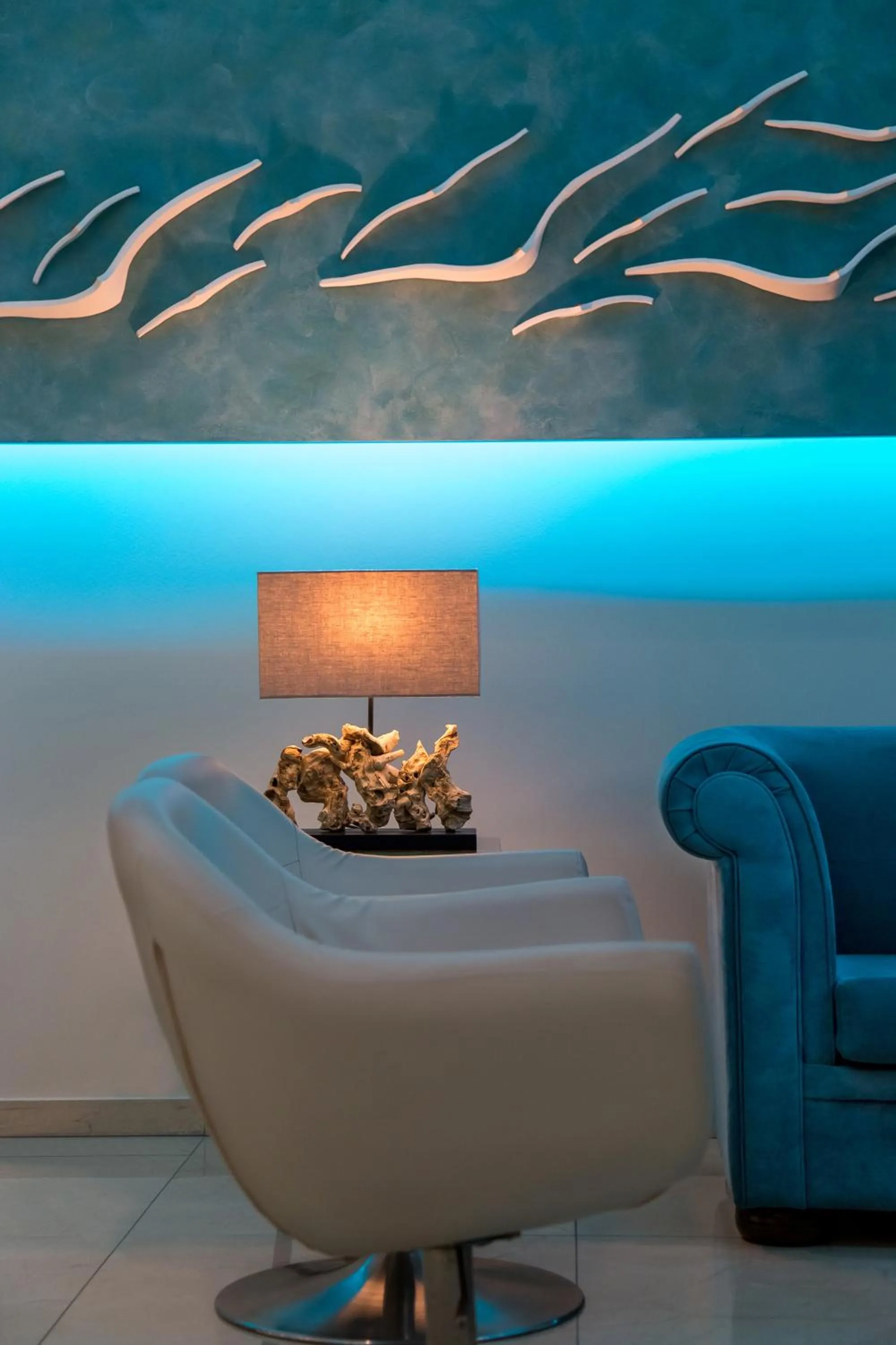 Lobby or reception in Stamatia Hotel