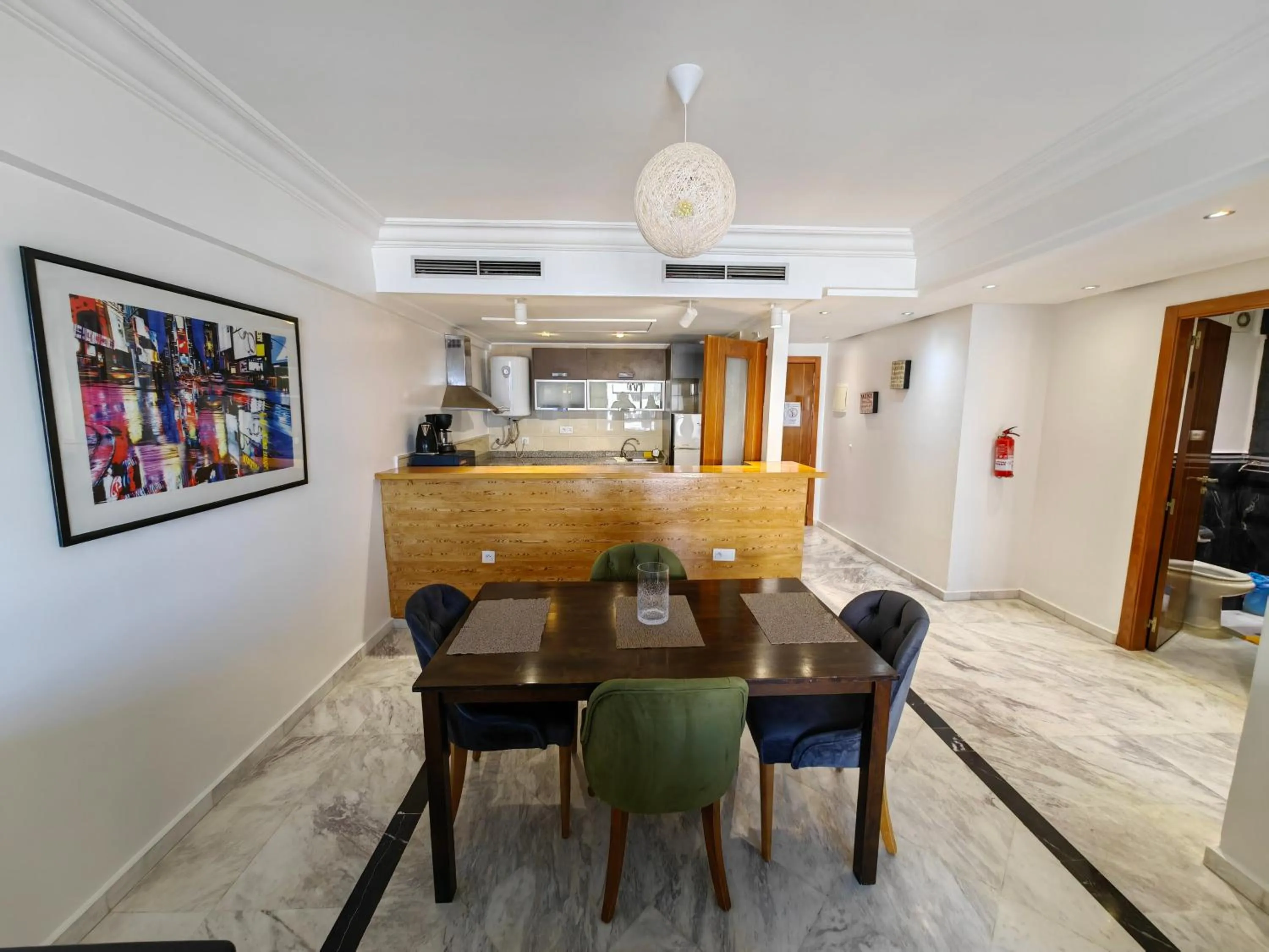 Kitchen or kitchenette in City Bleu Maroc