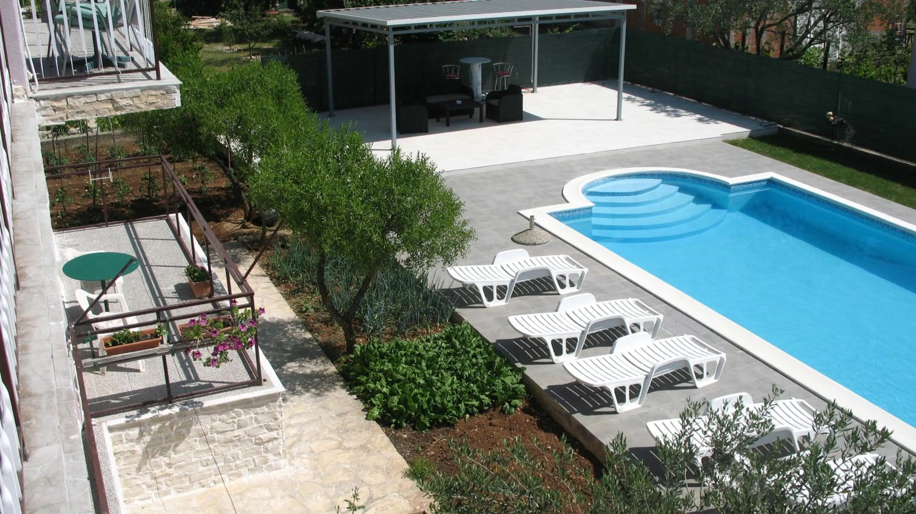 Pool view in KrkaHaus