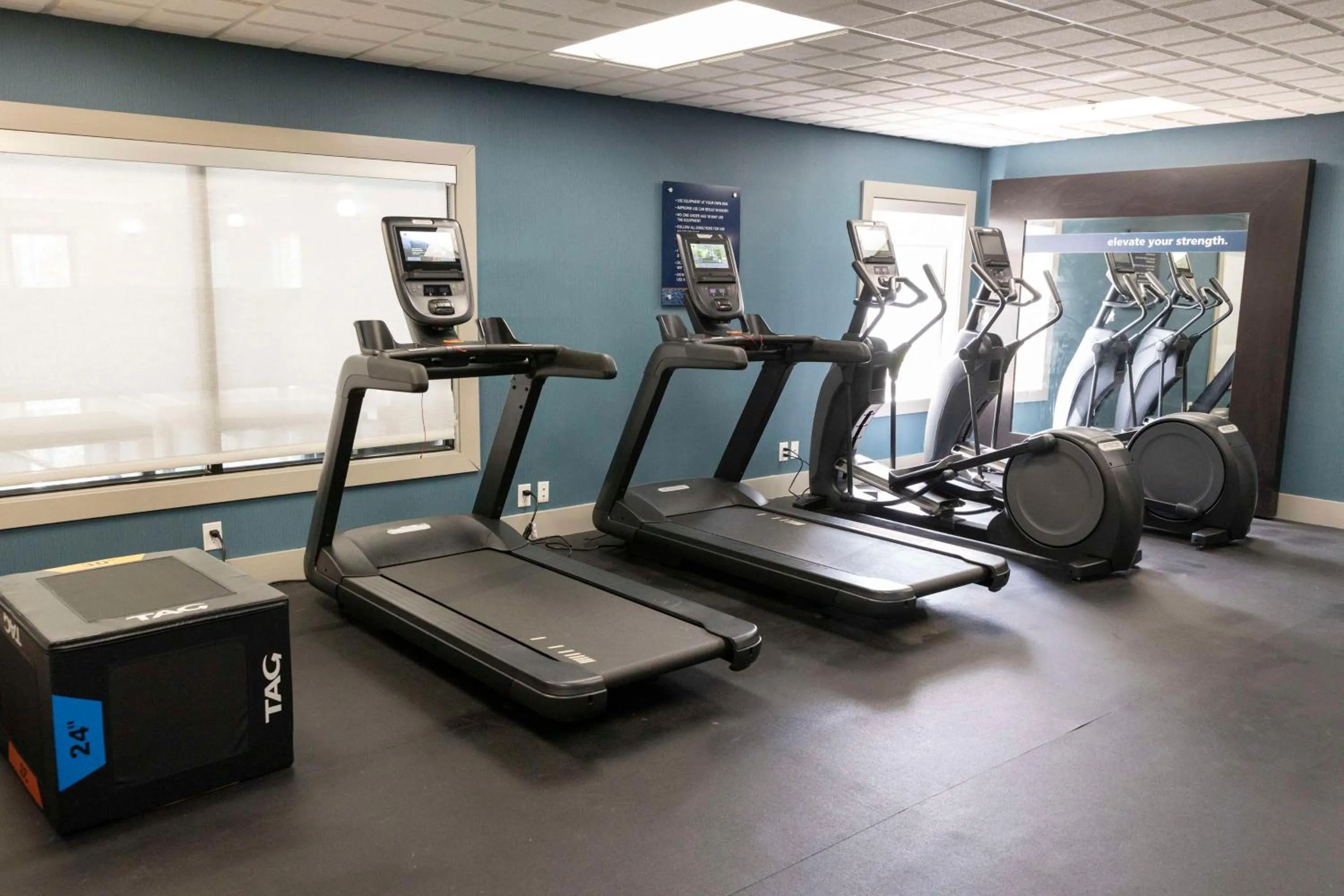 Fitness centre/facilities in Hampton Inn Kent/Akron Area