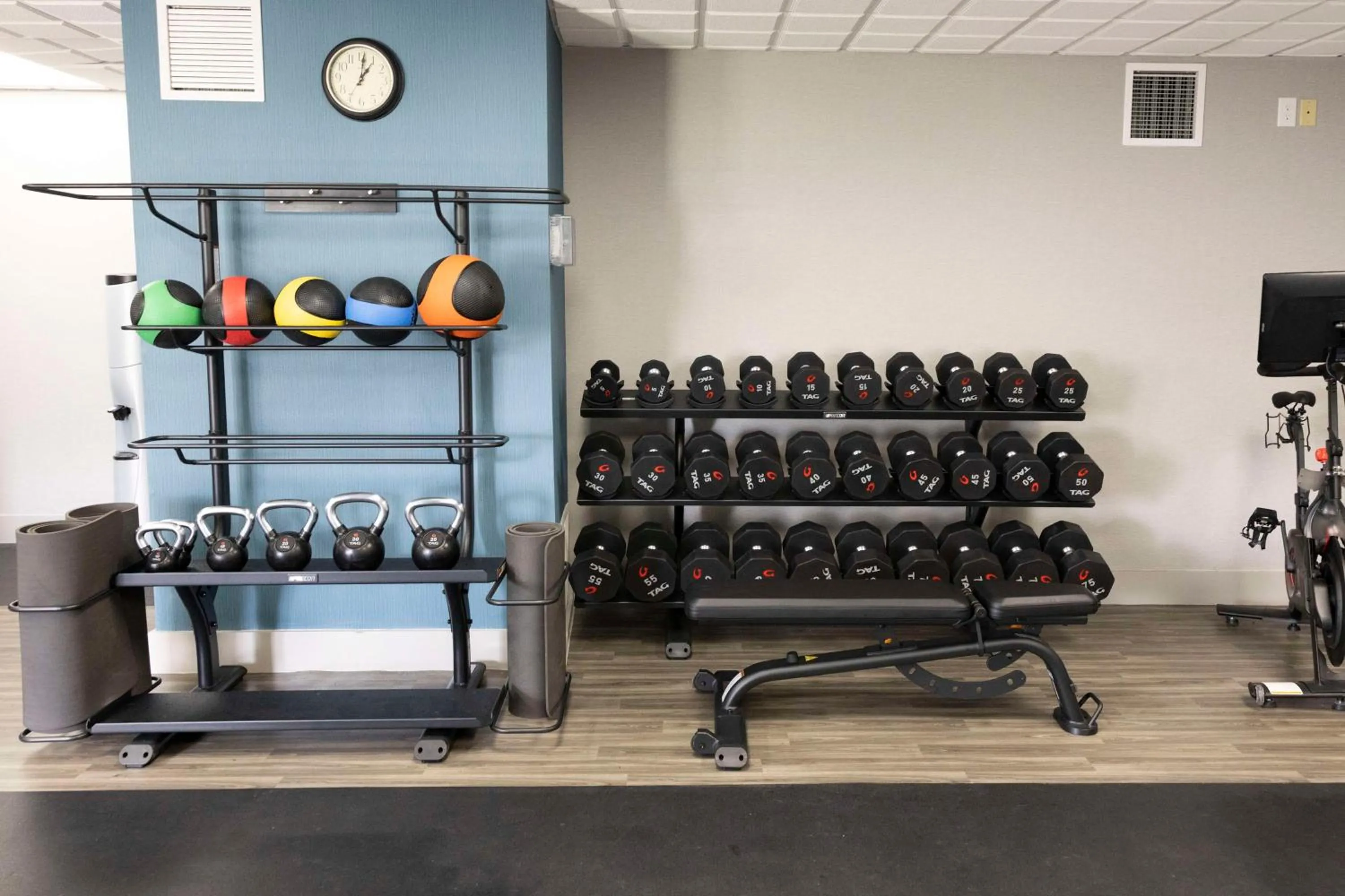Fitness centre/facilities in Hampton Inn Kent/Akron Area