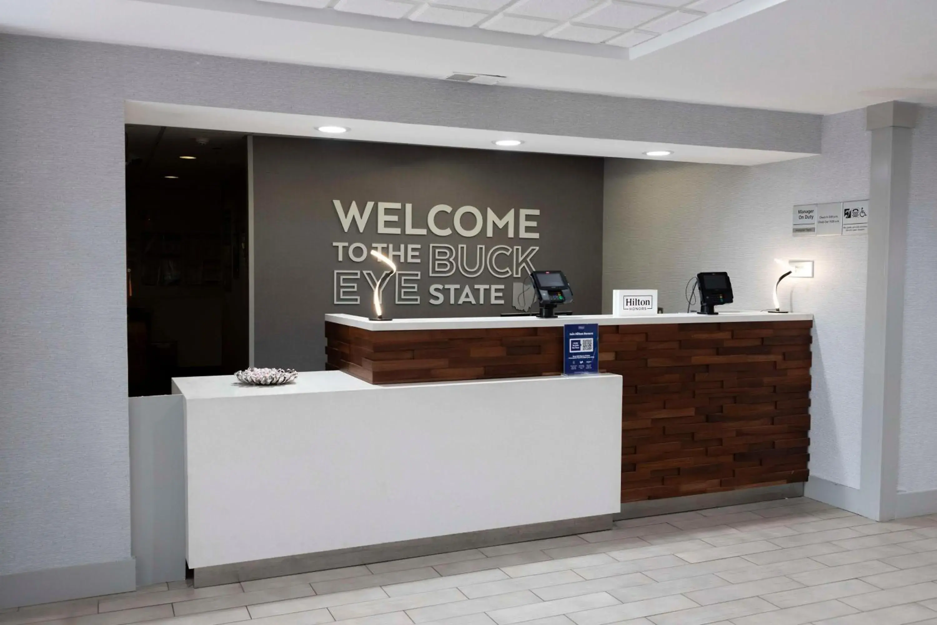 Lobby or reception in Hampton Inn Kent/Akron Area Lobby or reception in Hampton Inn Kent/Akron Area