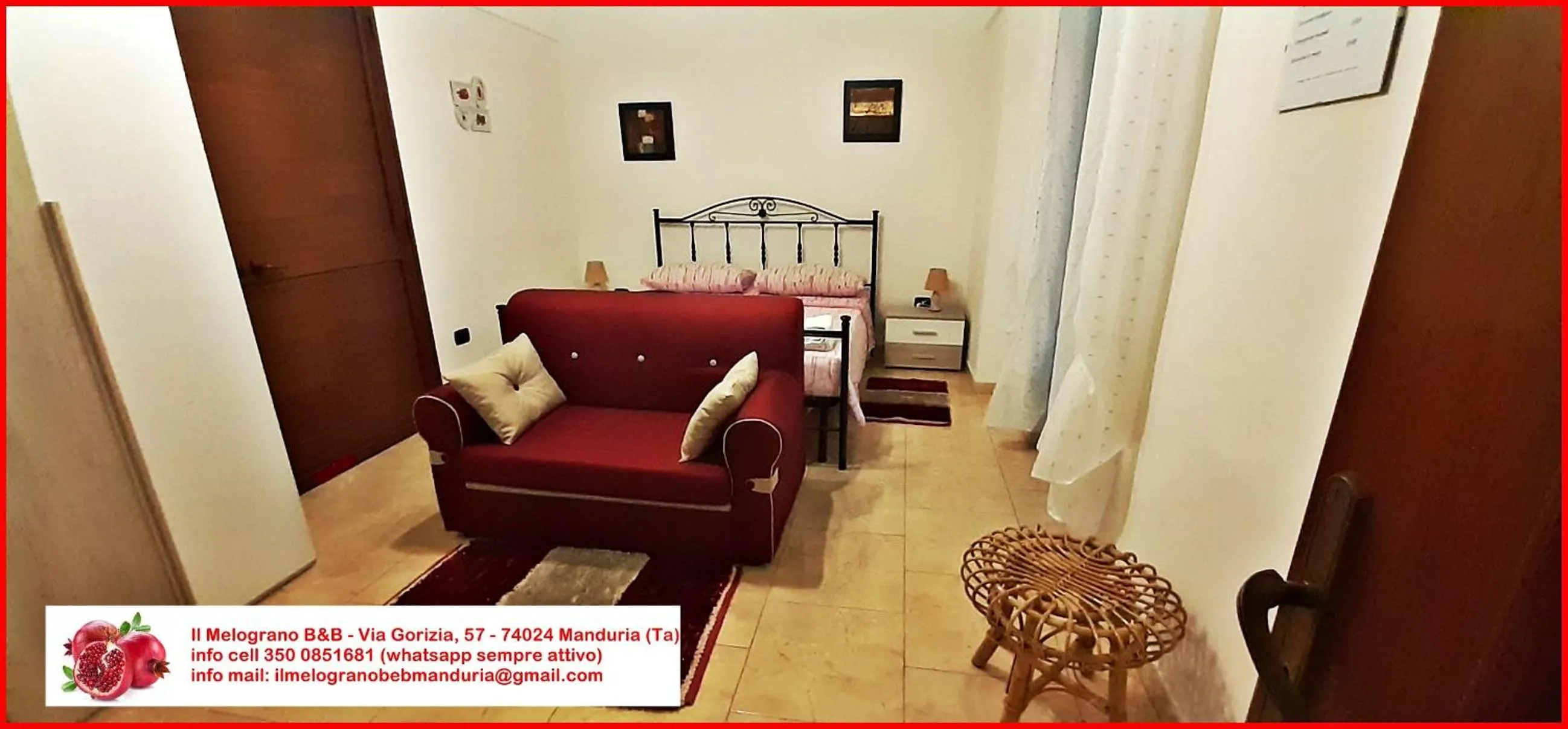 Photo of the whole room, Bed in Il melograno b&b