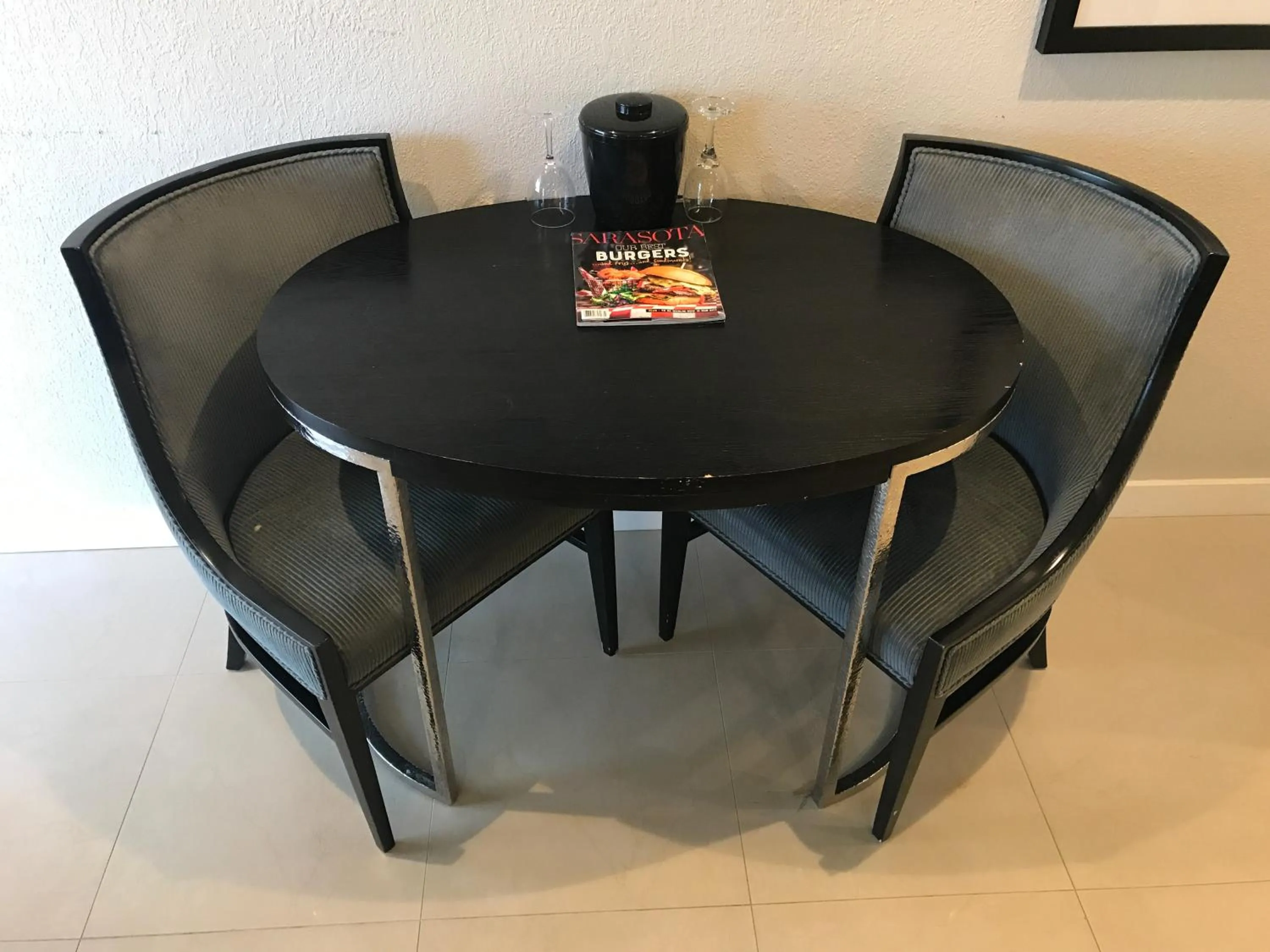 Dining area in Captiva Beach Resort (open private beach access)