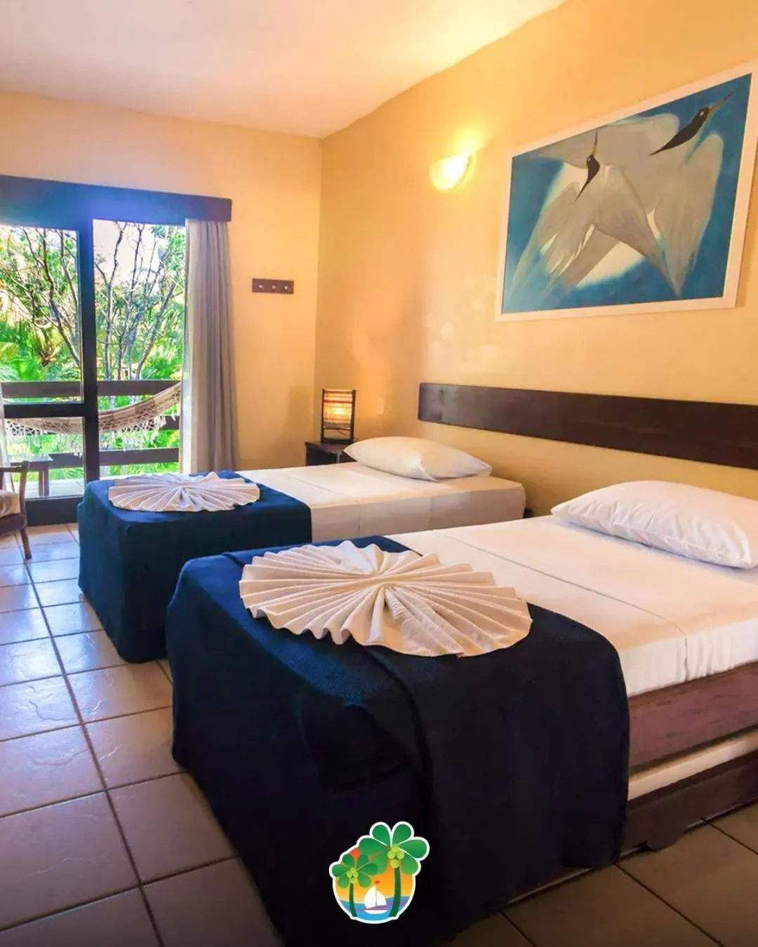 Bed in Porto Zarpa Hotel