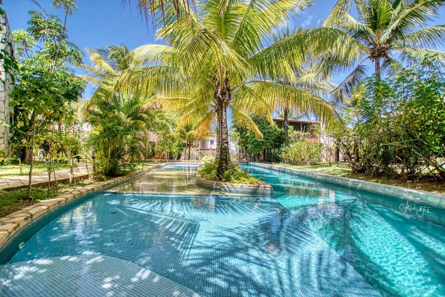 Pool view in Domus Villas