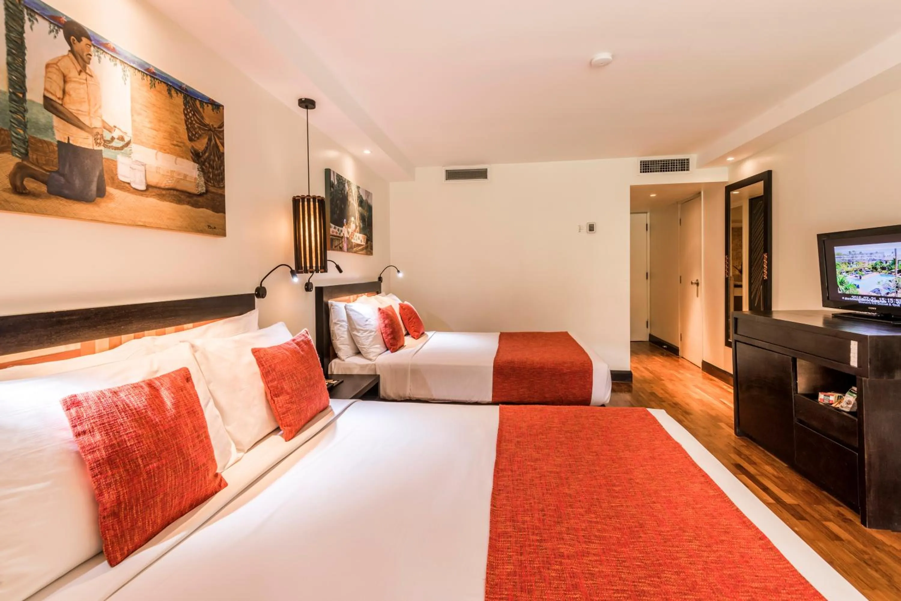 Bed in The Warwick Fiji