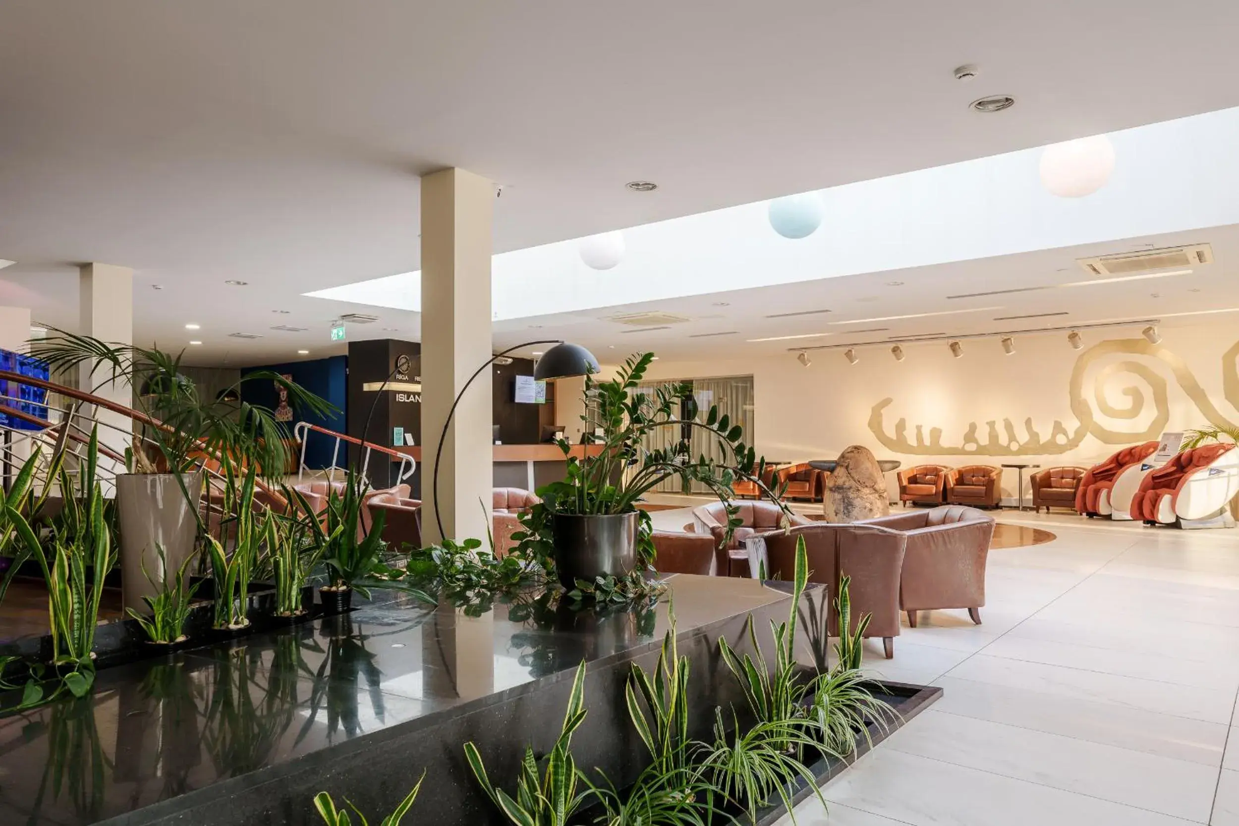 Lobby or reception in Riga Islande Hotel with FREE Parking Lobby or reception in Riga Islande Hotel with FREE Parking