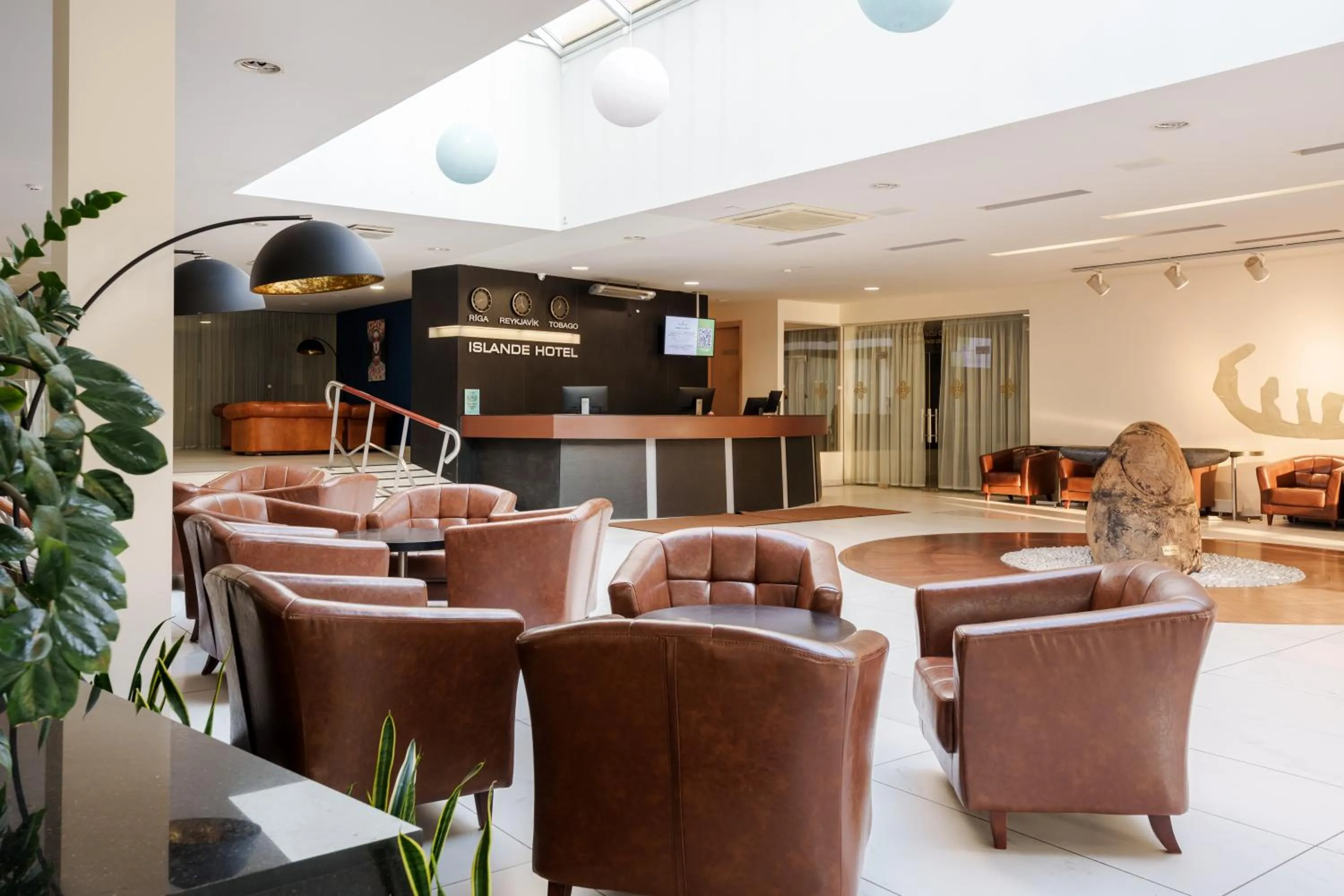 Lobby or reception in Riga Islande Hotel with FREE Parking