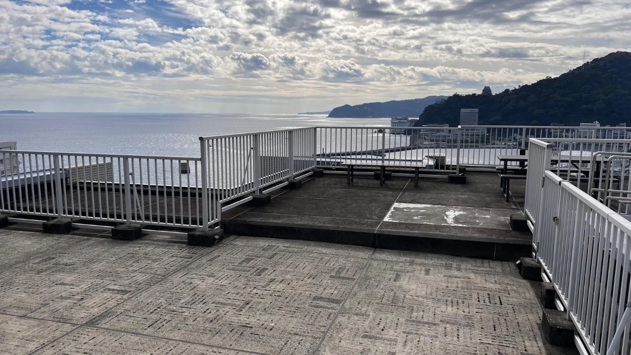 Balcony/Terrace in Atami Onsen Guest House Megumi 5 minutes walk from Atami Station