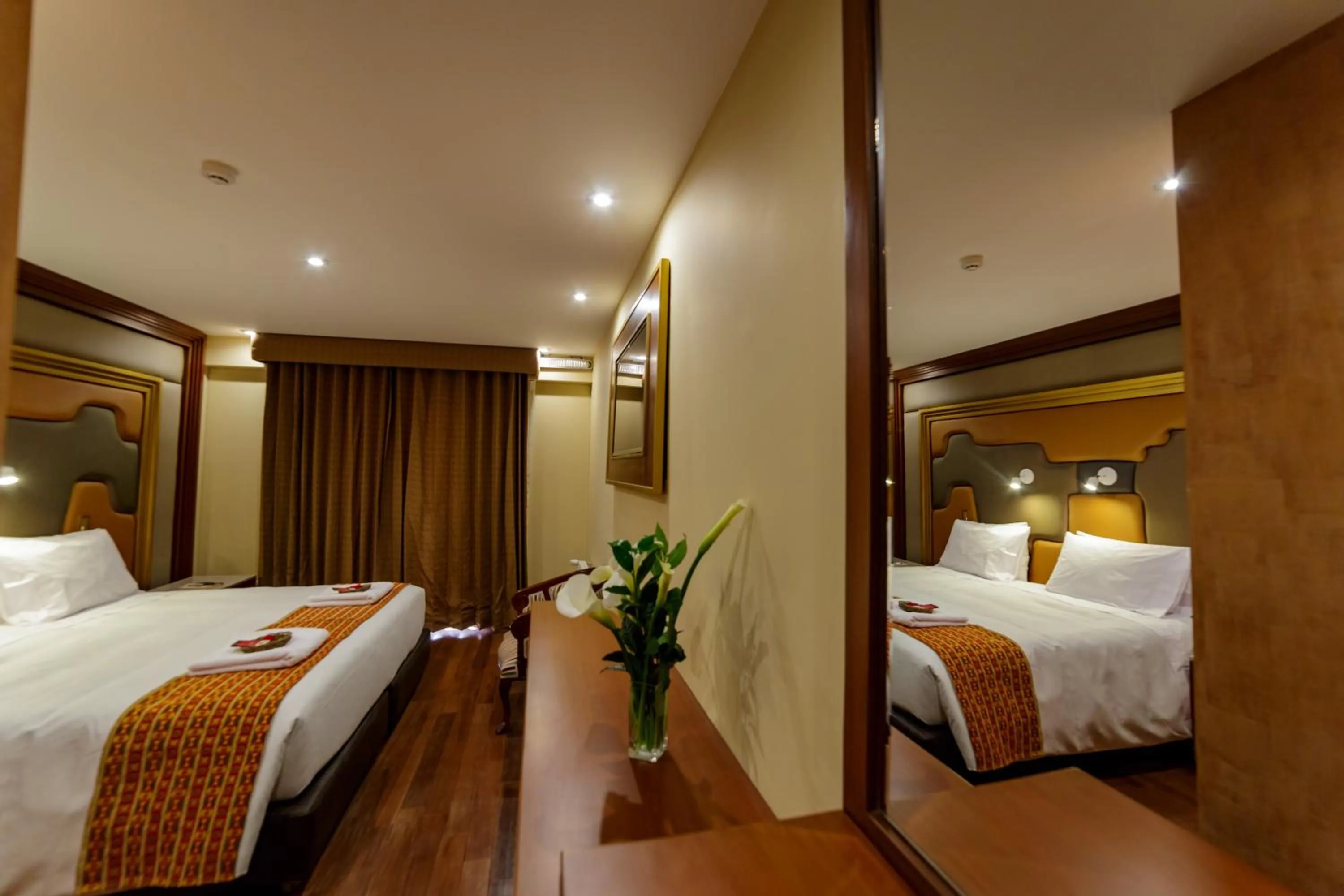 Bed in Yawar Inka Hotel